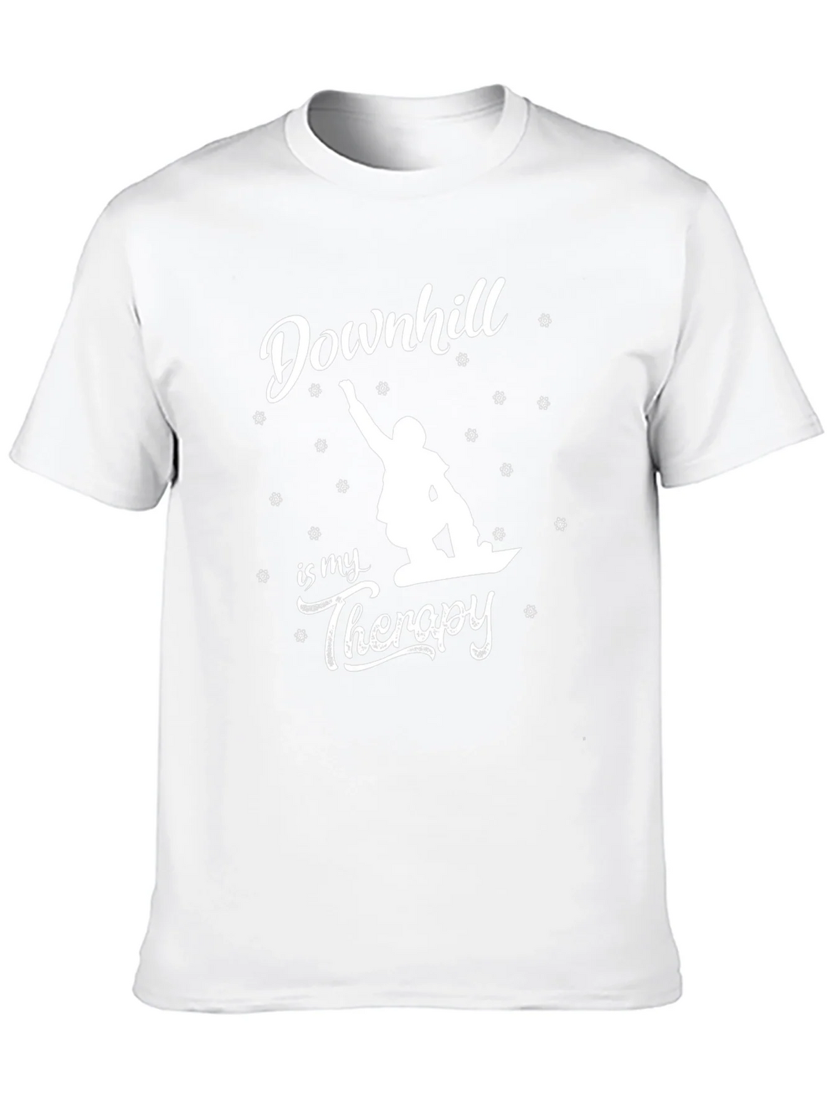 Downhill is My Therapy T-Shirt - Snowboarding Tee product image 9