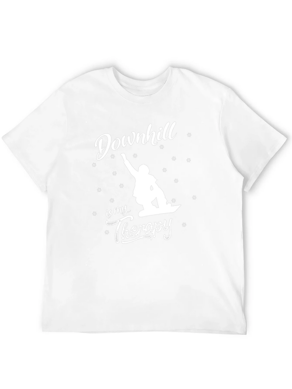 Downhill is My Therapy T-Shirt - Snowboarding Tee product image 11
