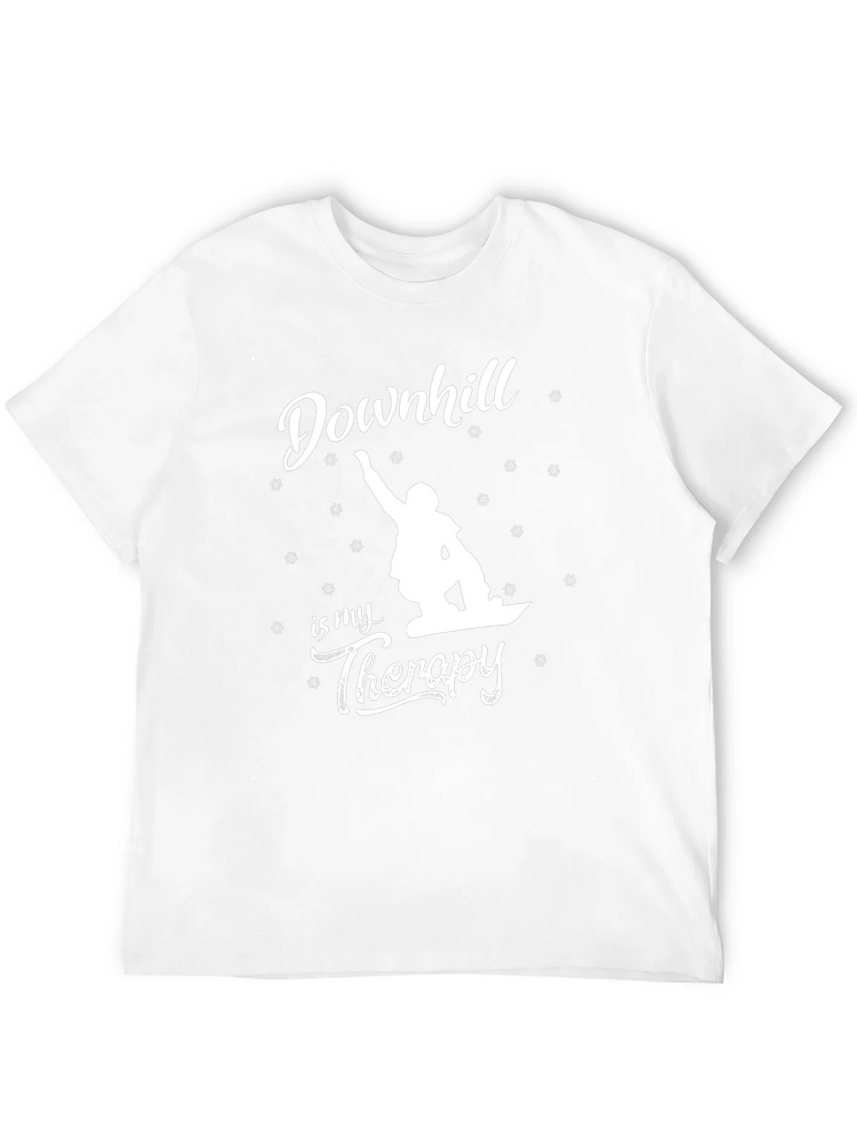 Downhill is My Therapy T-Shirt - Snowboarding Tee product image 11