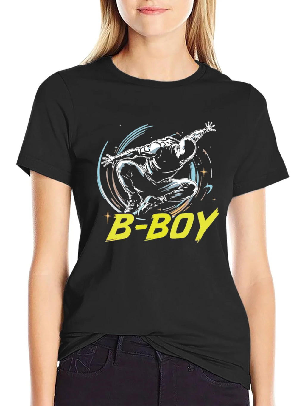 B-Boy Black Graphic Tee - Street Dance Style product image 2