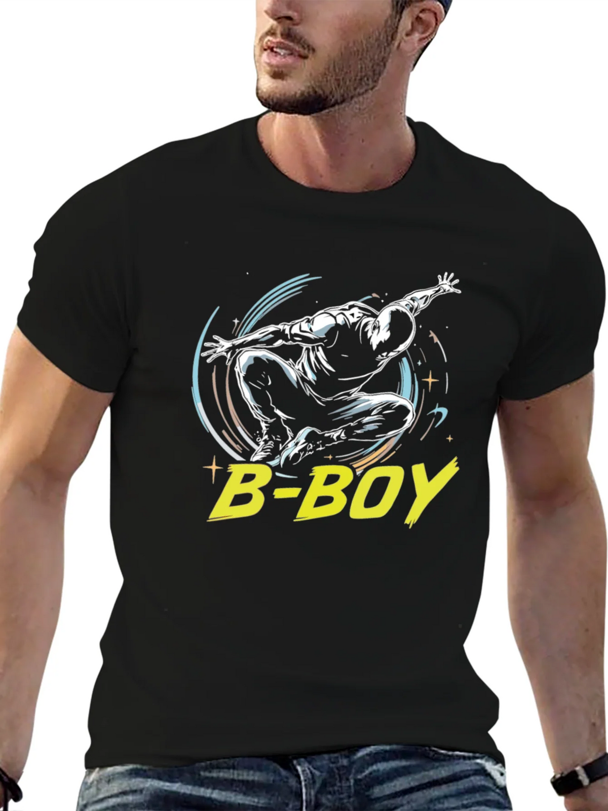 B-Boy Black Graphic Tee - Street Dance Style product image 6