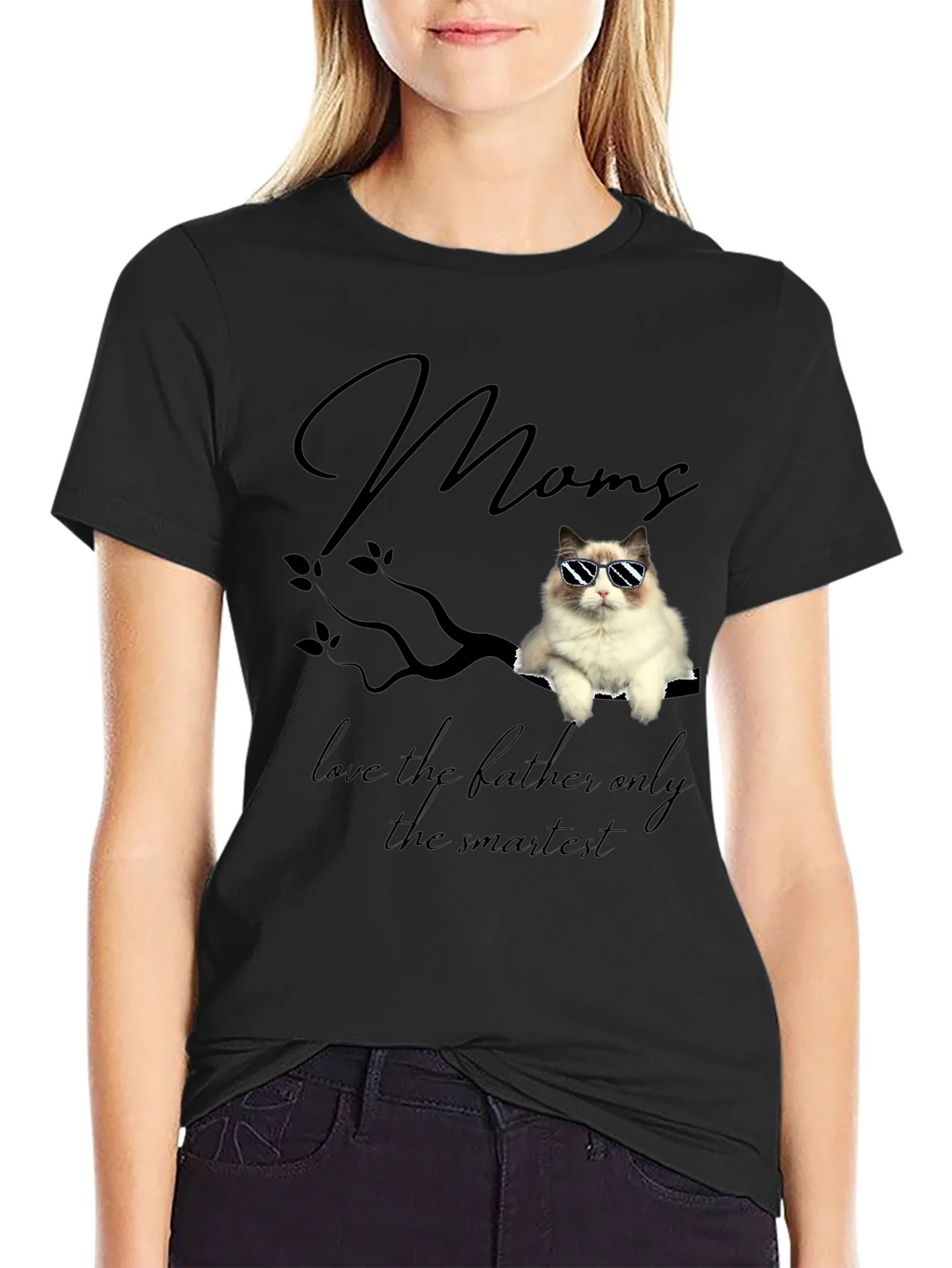 Cool Cat Mom T-Shirt - Smartest Ragdoll Graphic Tee product image 2