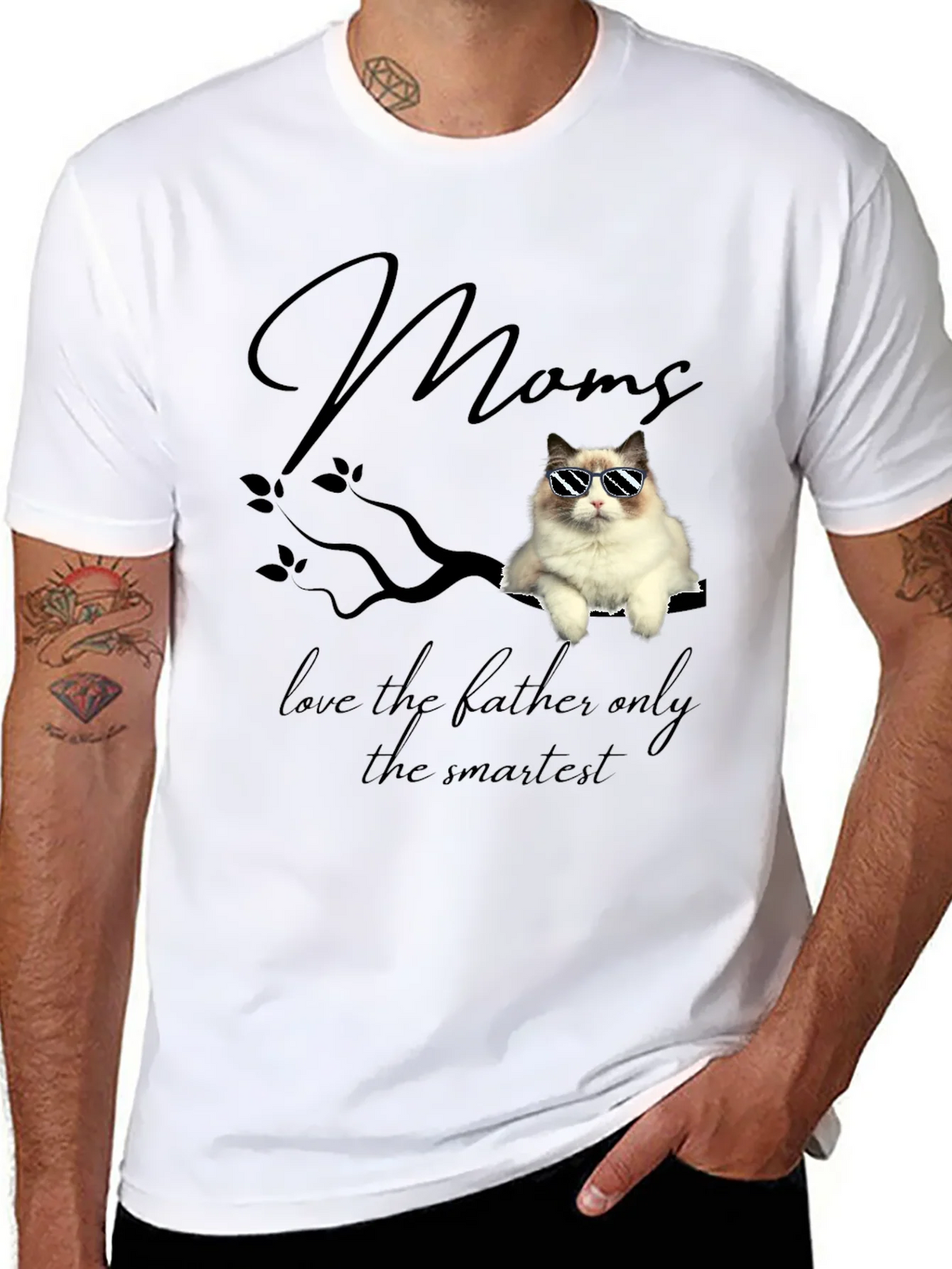 Cool Cat Mom T-Shirt - Smartest Ragdoll Graphic Tee product image 7
