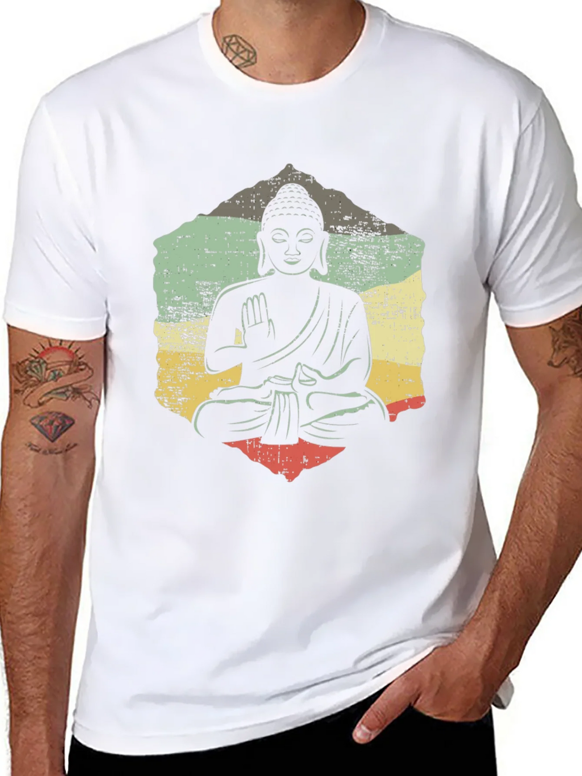 Vintage Buddha Graphic Tee - Relaxed Fit product image 3