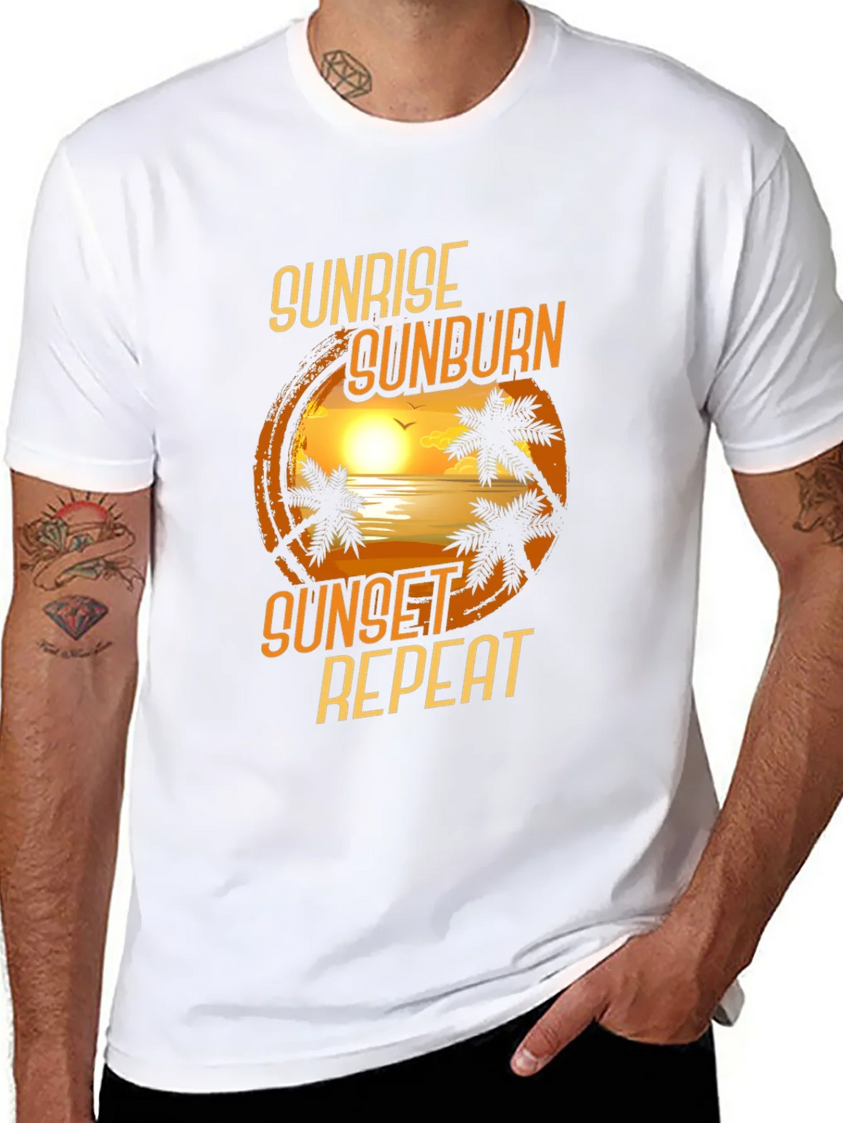 Sunrise Sunburn Sunset Repeat T-Shirt product image 5