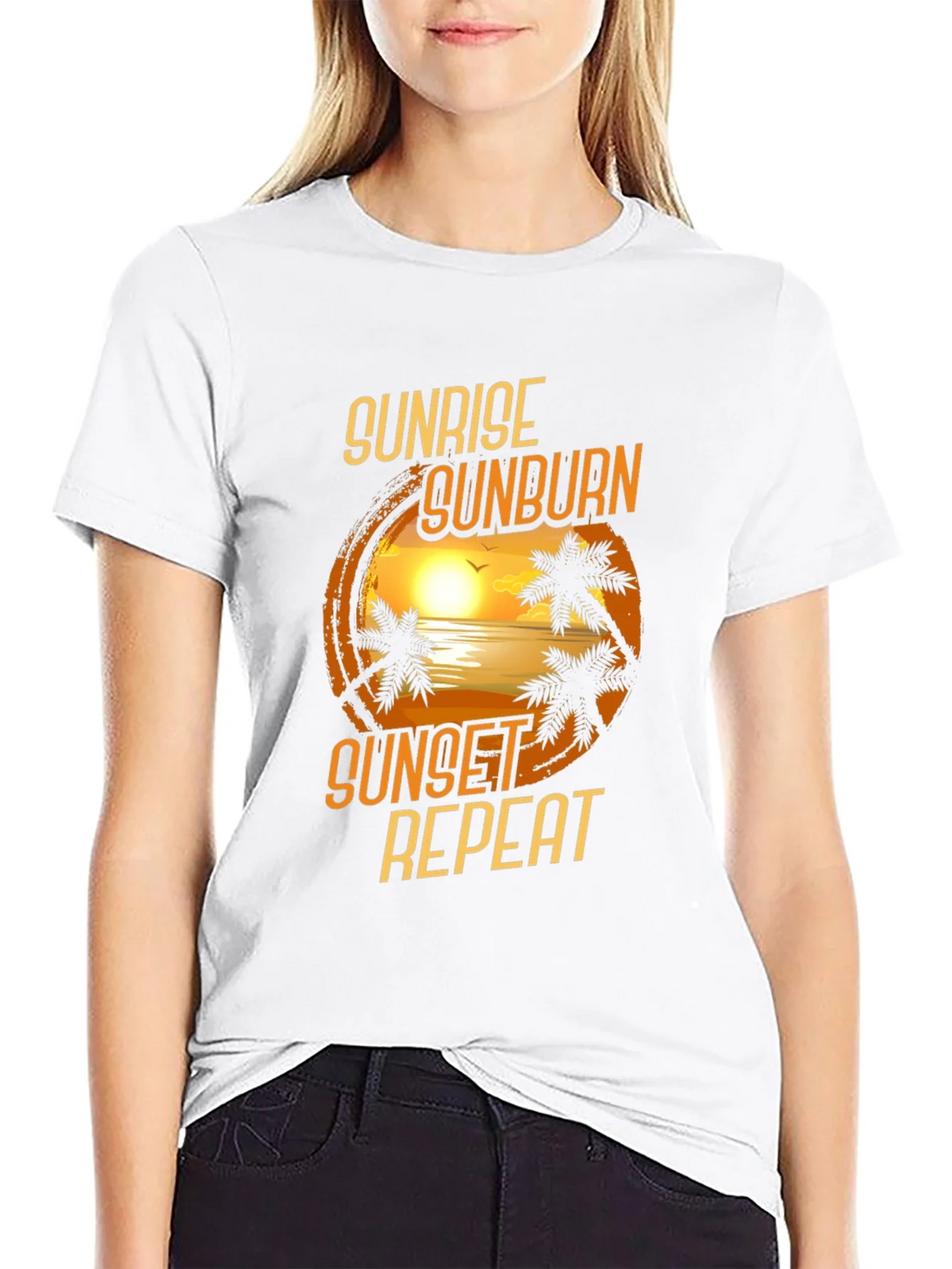 Sunrise Sunburn Sunset Repeat T-Shirt product image 6