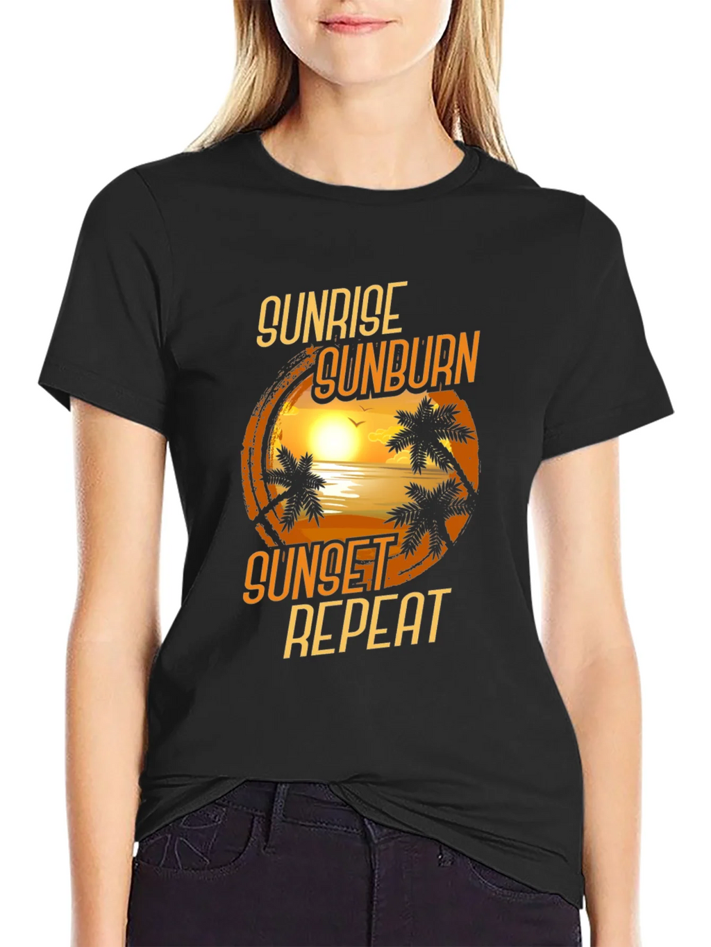 Sunrise Sunburn Sunset Repeat T-Shirt product image 1