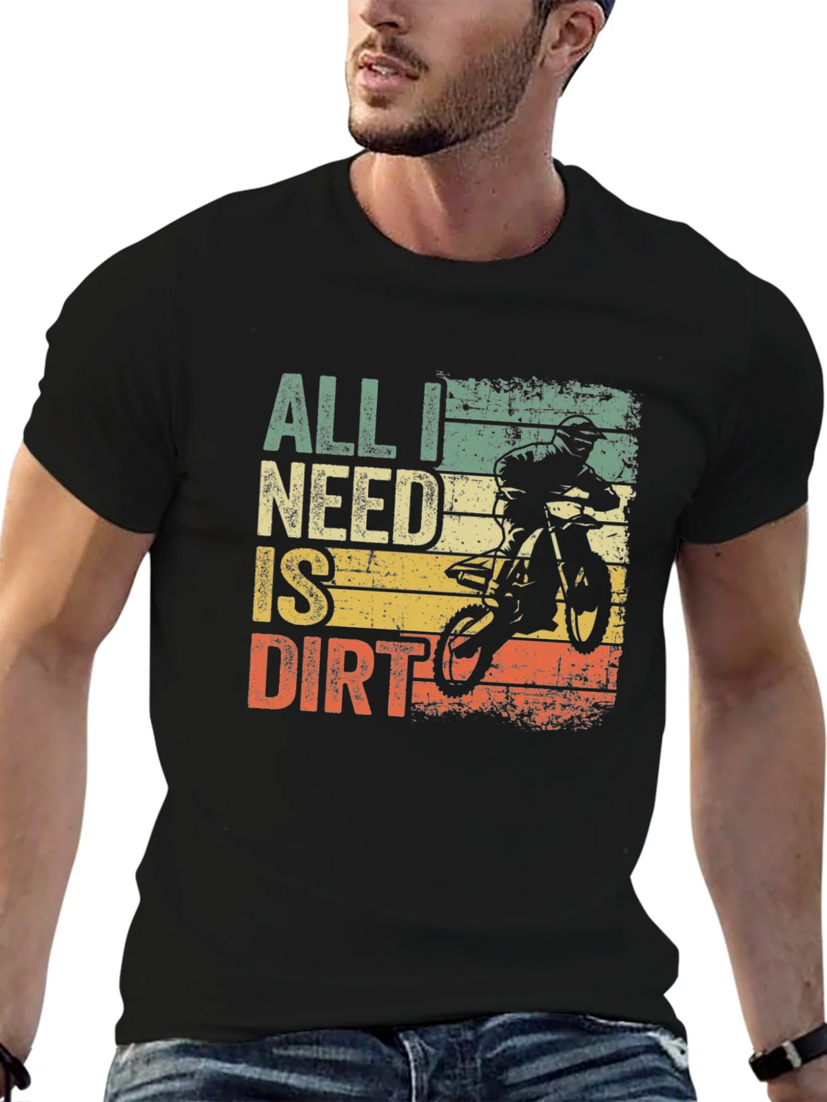 All I Need Is Dirt T-Shirt - Motocross Bike product image 3