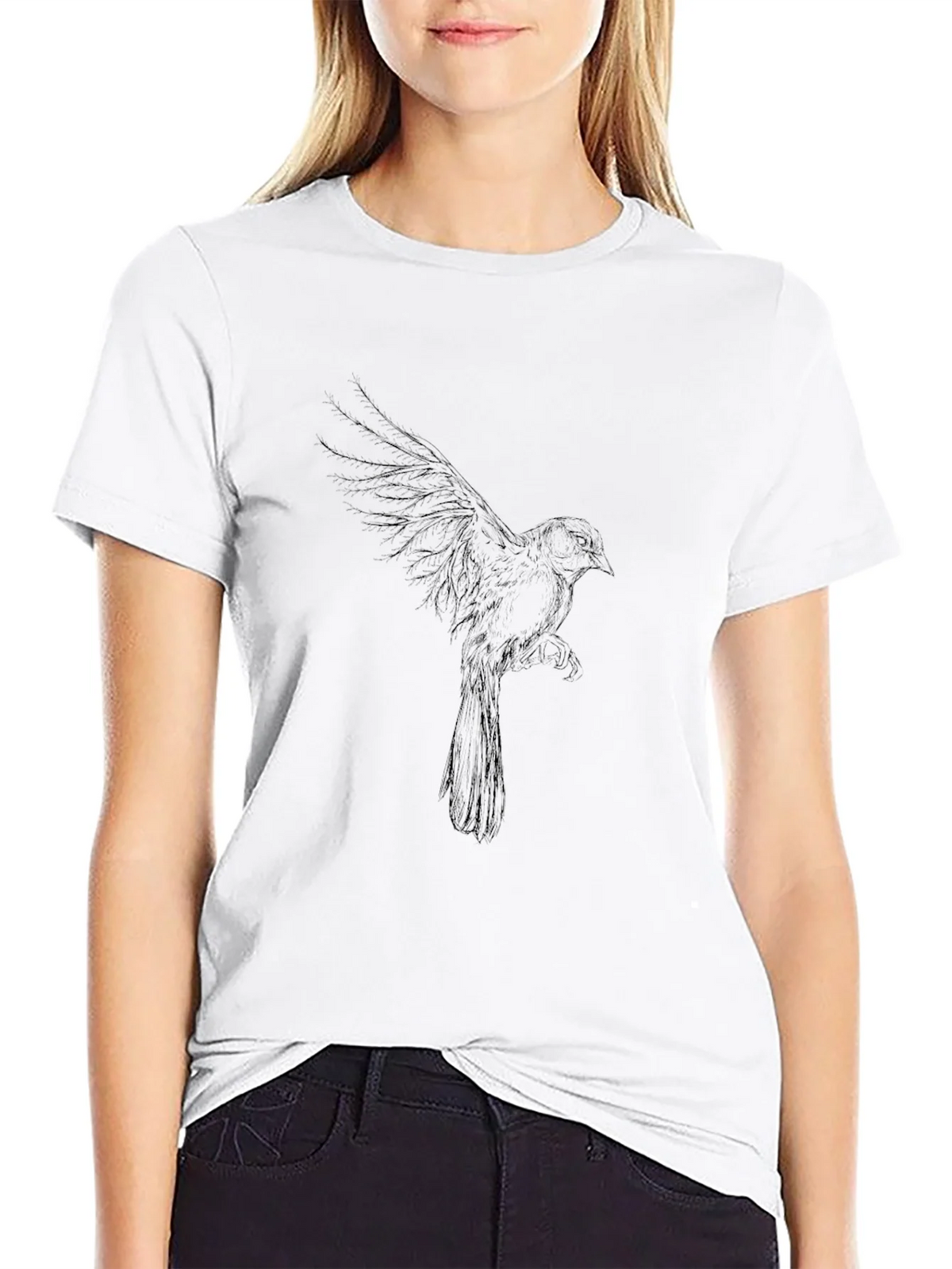 Black Bird Graphic T-Shirt product image 7