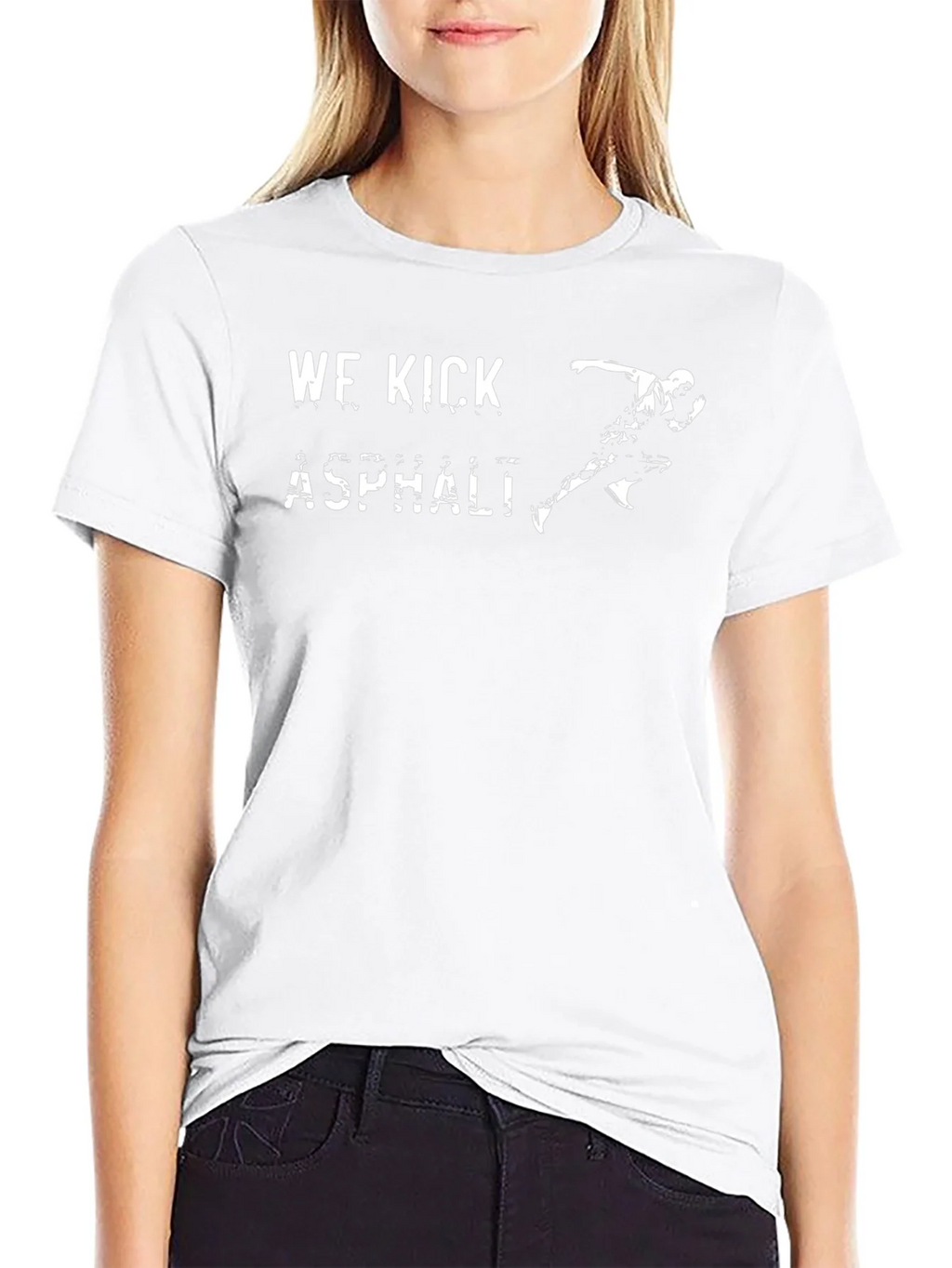We Kick Asphalt Black T-Shirt Runner product image 8