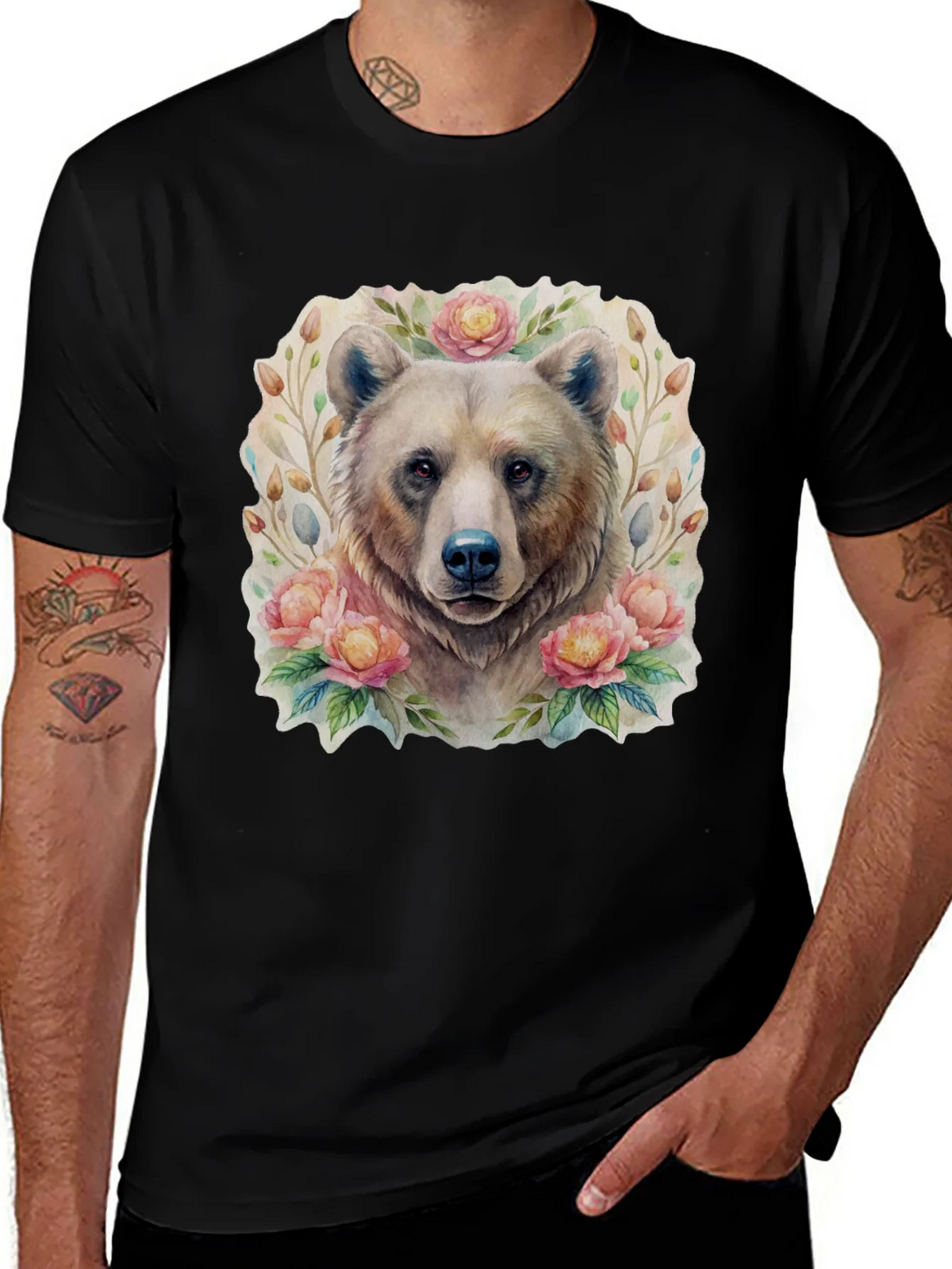 Floral Bear Graphic Tee product image 1