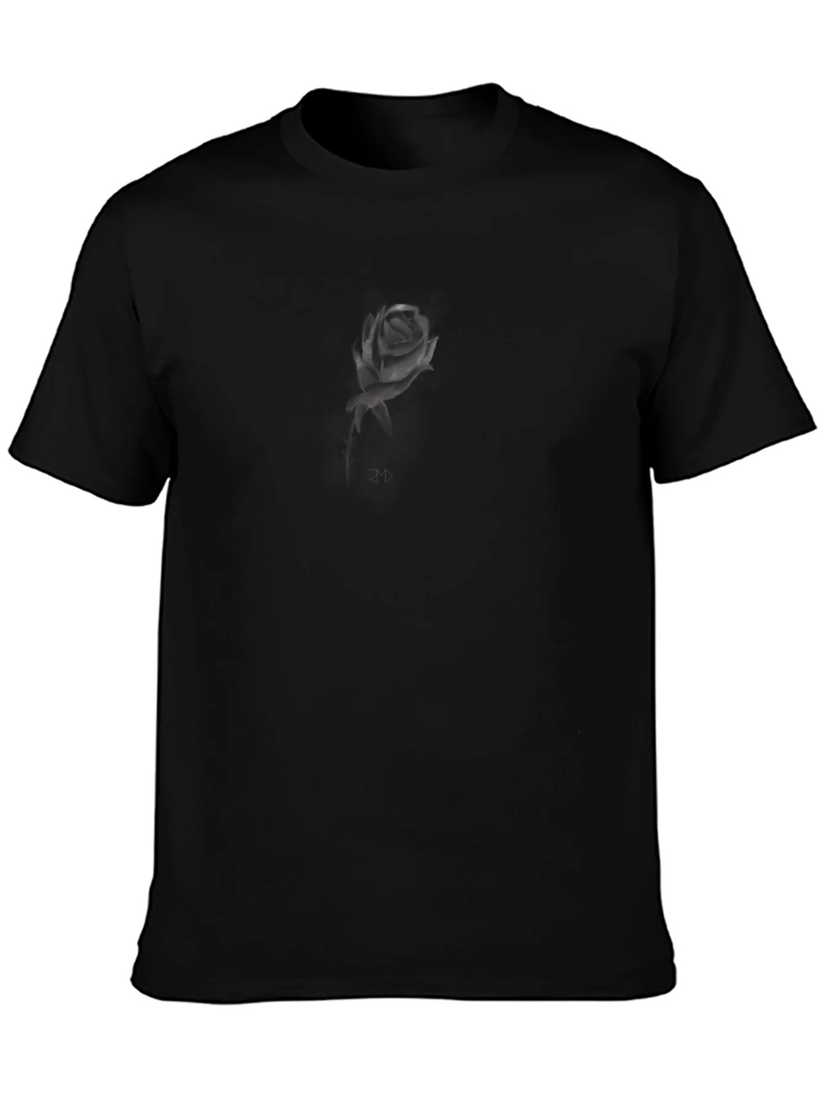 Mens Black Rose Graphic T-Shirt - Stylish Casual Wear product image 3