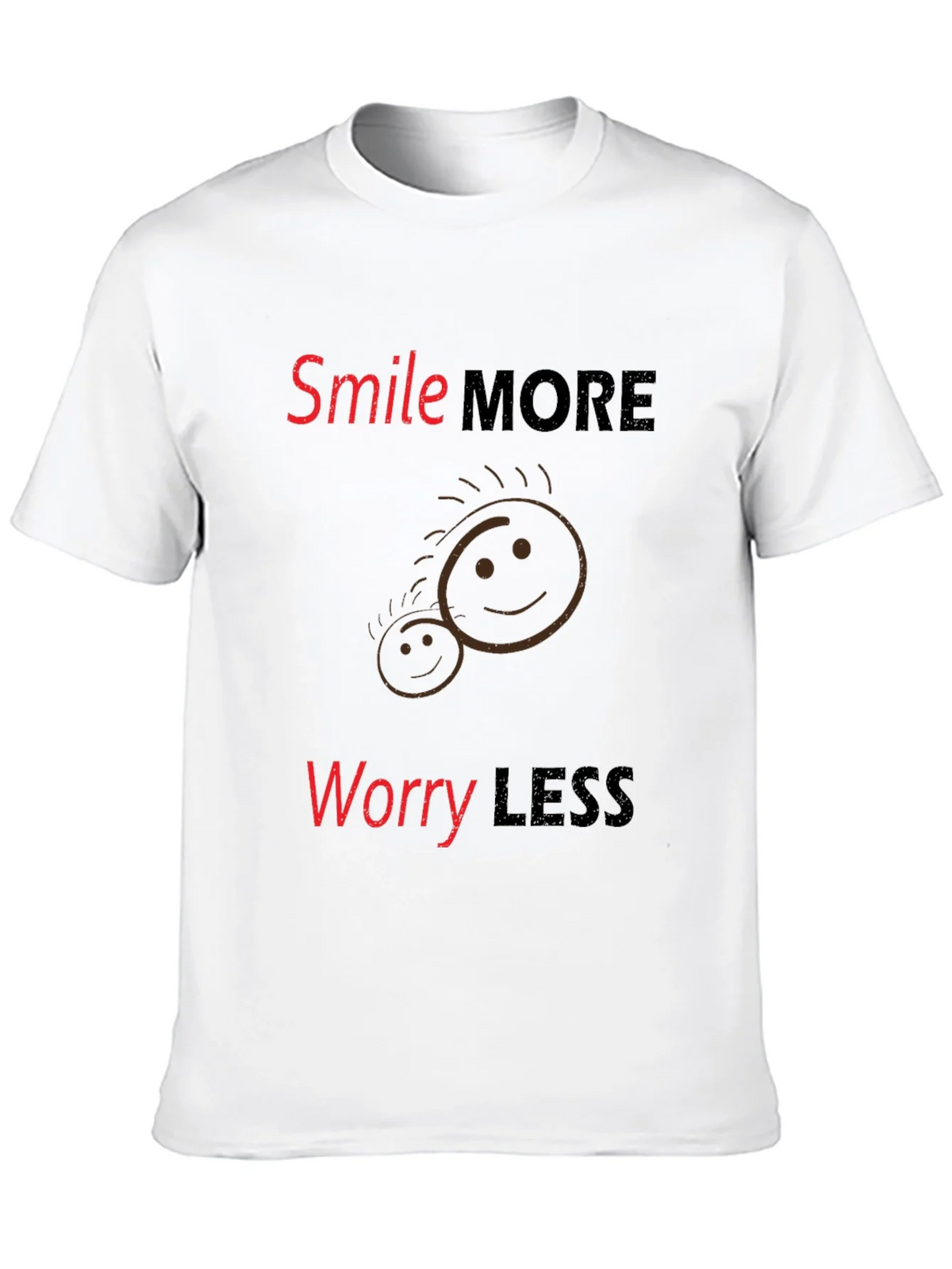 Smile More Worry Less Graphic Tee product image 9