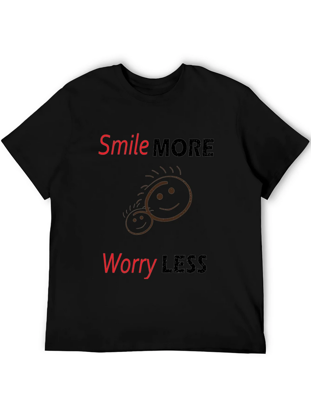 Smile More Worry Less Graphic Tee product image 5