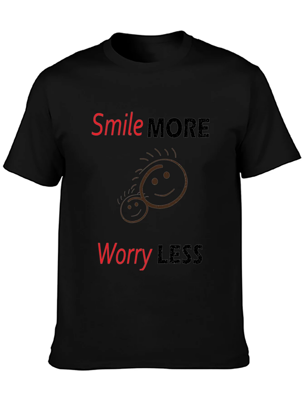 Smile More Worry Less Graphic Tee product image 3