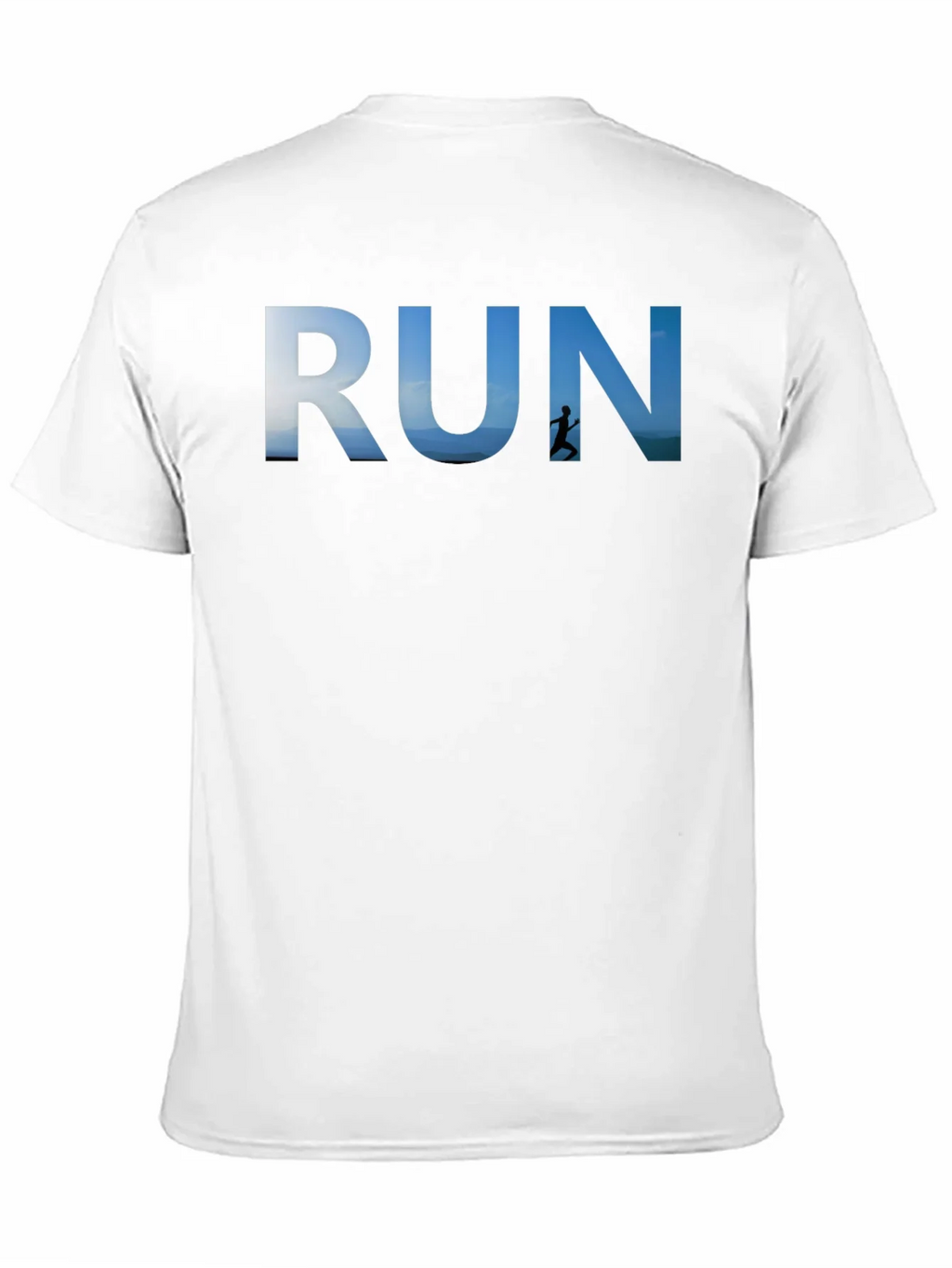RUN Graphic Black T-Shirt for Active Lifestyle product image 10