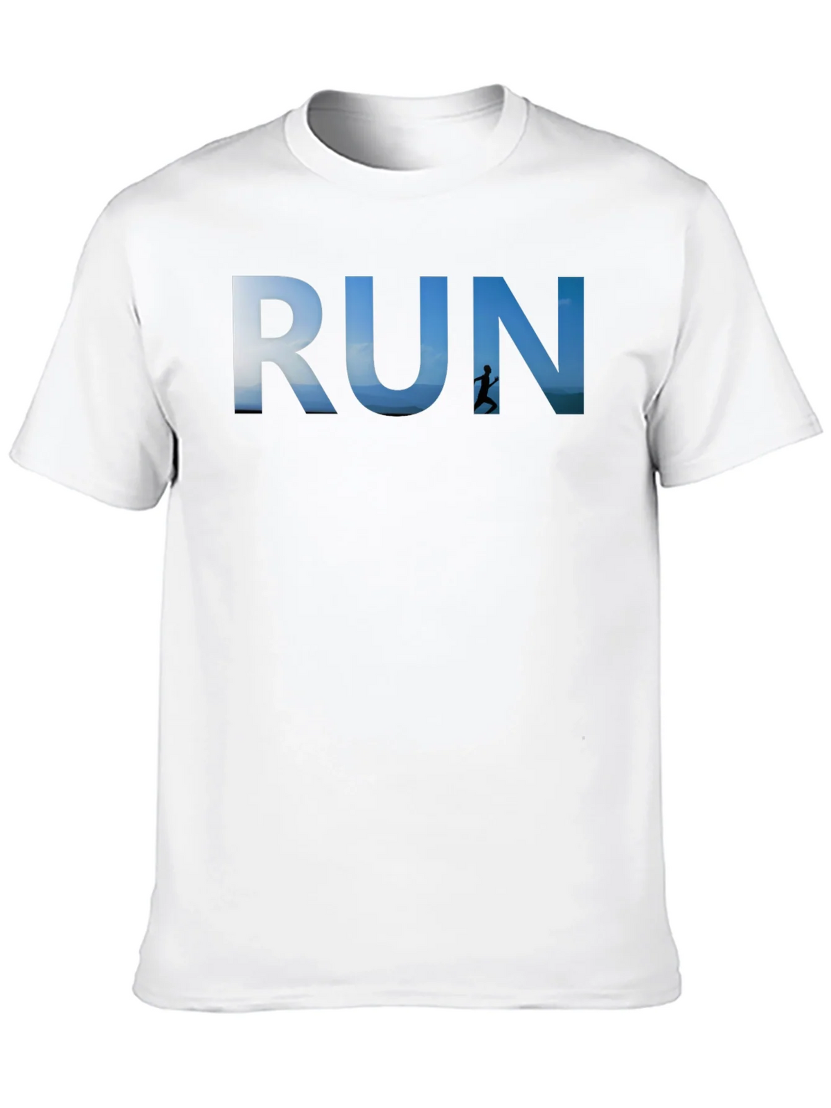 RUN Graphic Black T-Shirt for Active Lifestyle product image 9
