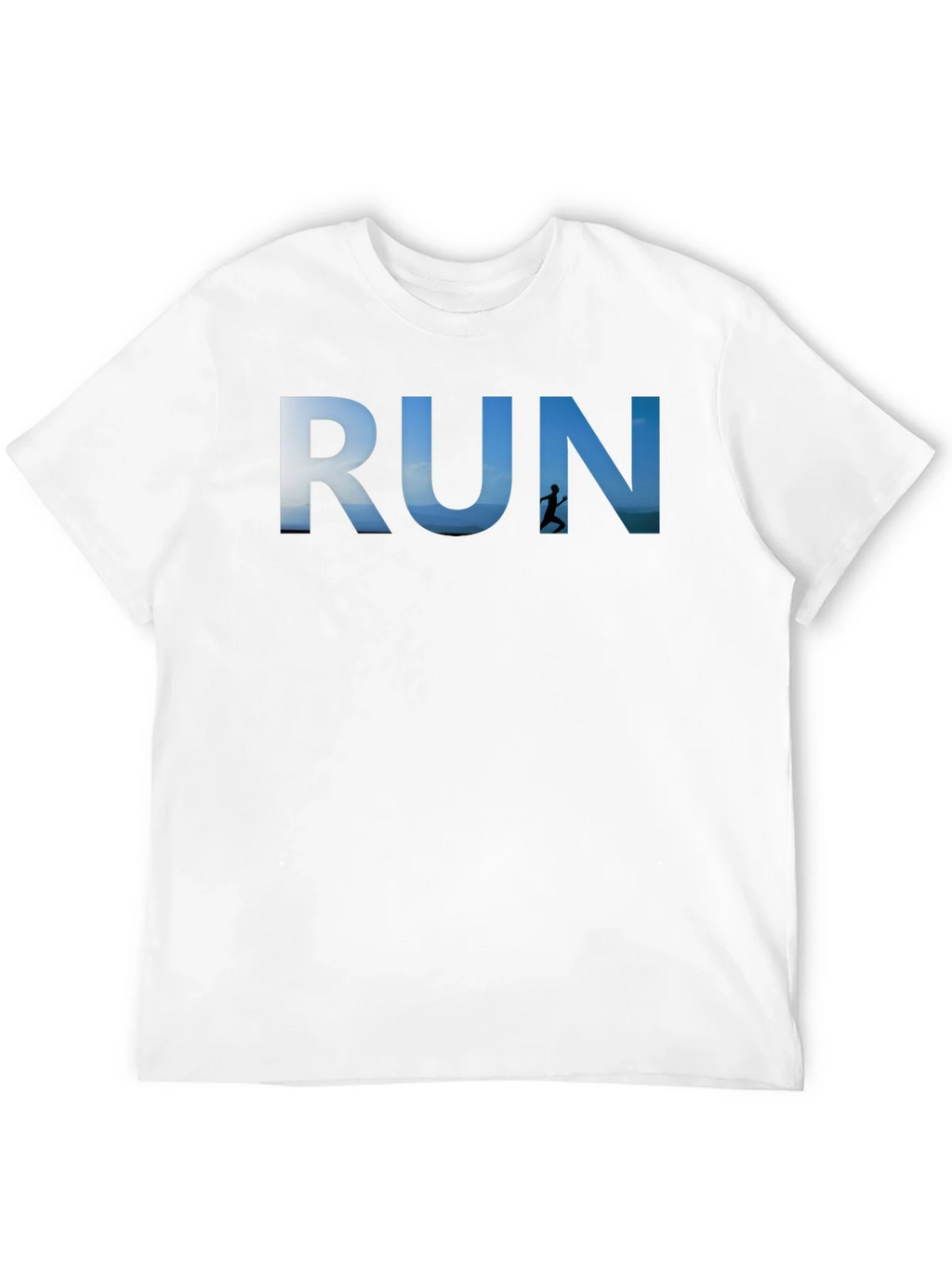 RUN Graphic Black T-Shirt for Active Lifestyle product image 11
