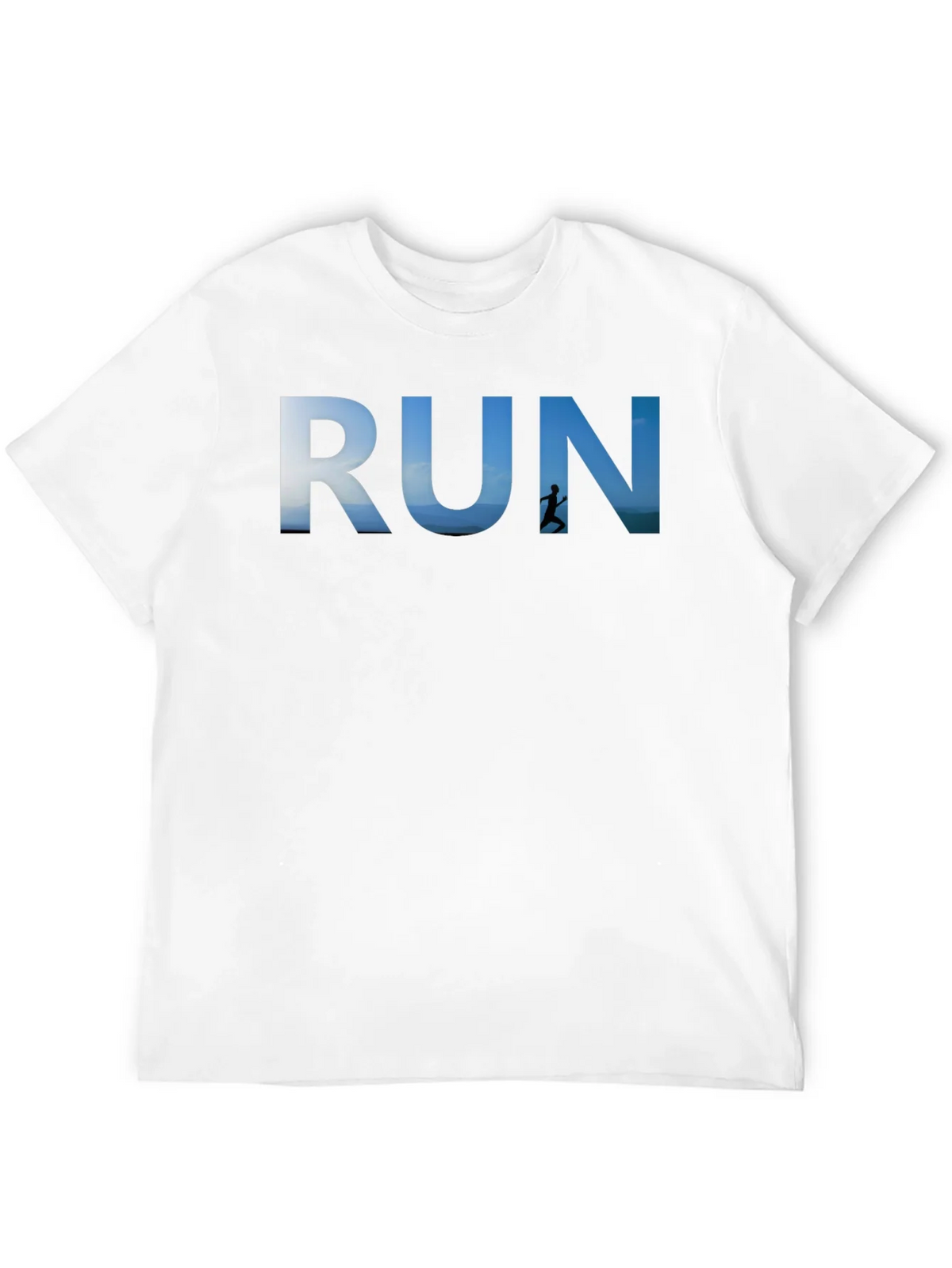 RUN Graphic Black T-Shirt for Active Lifestyle product image 11