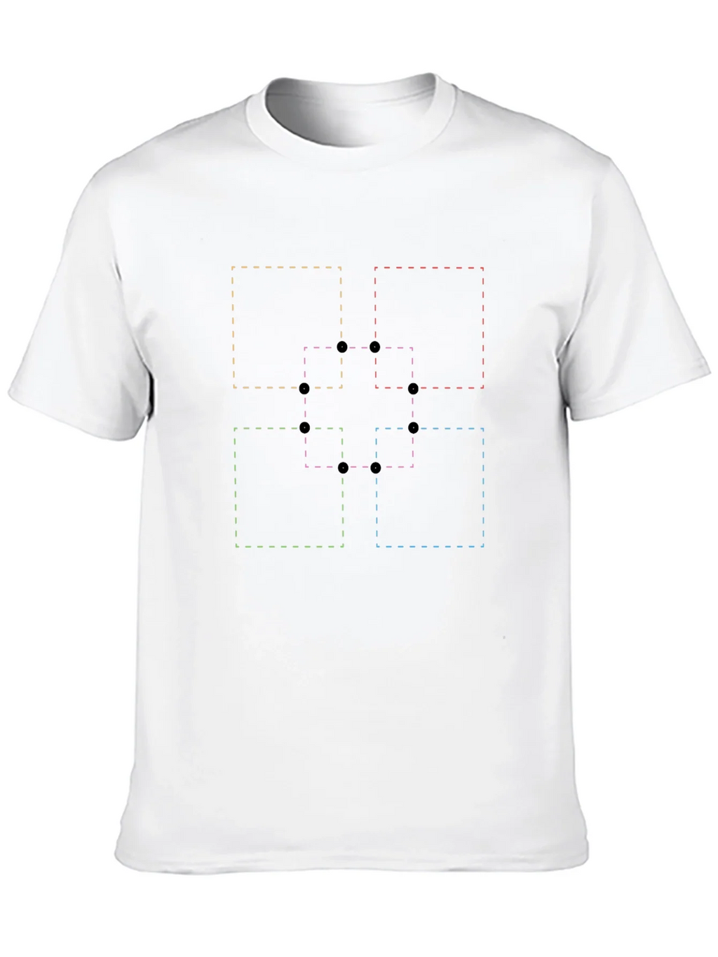 Abstract Geometric Squares Graphic T-Shirt product image 9