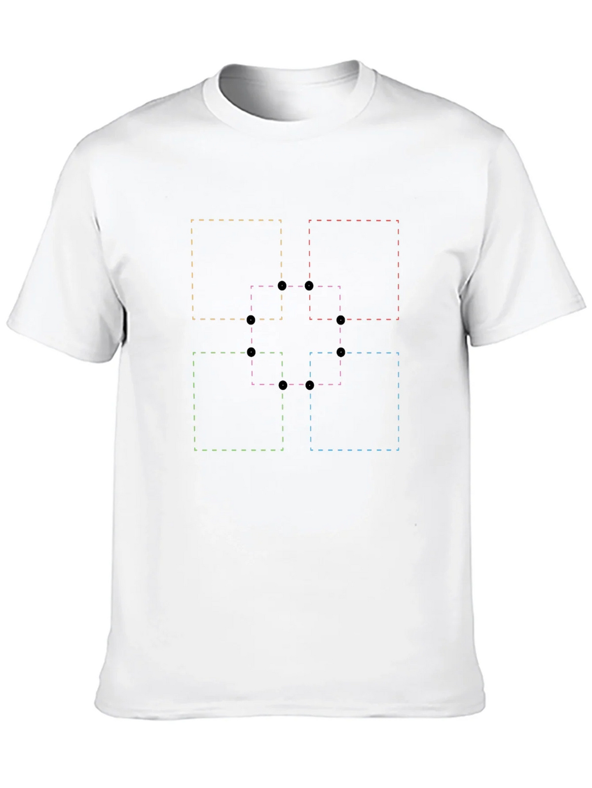 Abstract Geometric Squares Graphic T-Shirt product image 9