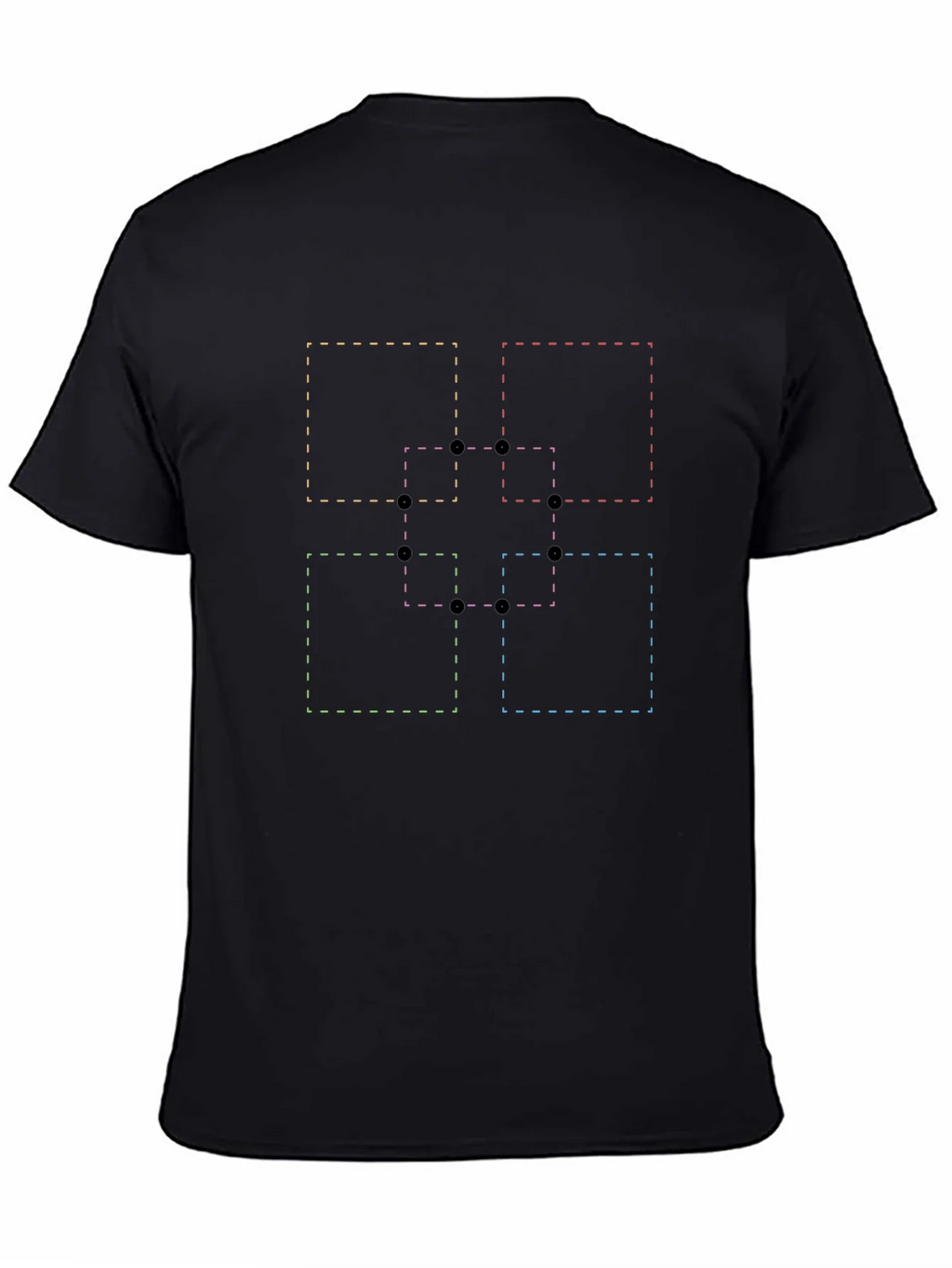 Abstract Geometric Squares Graphic T-Shirt product image 4