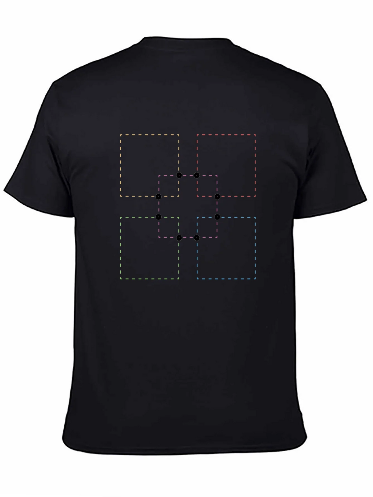 Abstract Geometric Squares Graphic T-Shirt product image 4