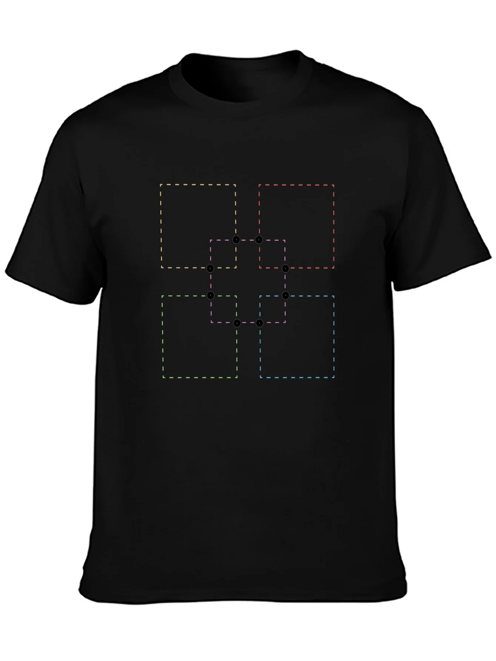 Abstract Geometric Squares Graphic T-Shirt product image 3