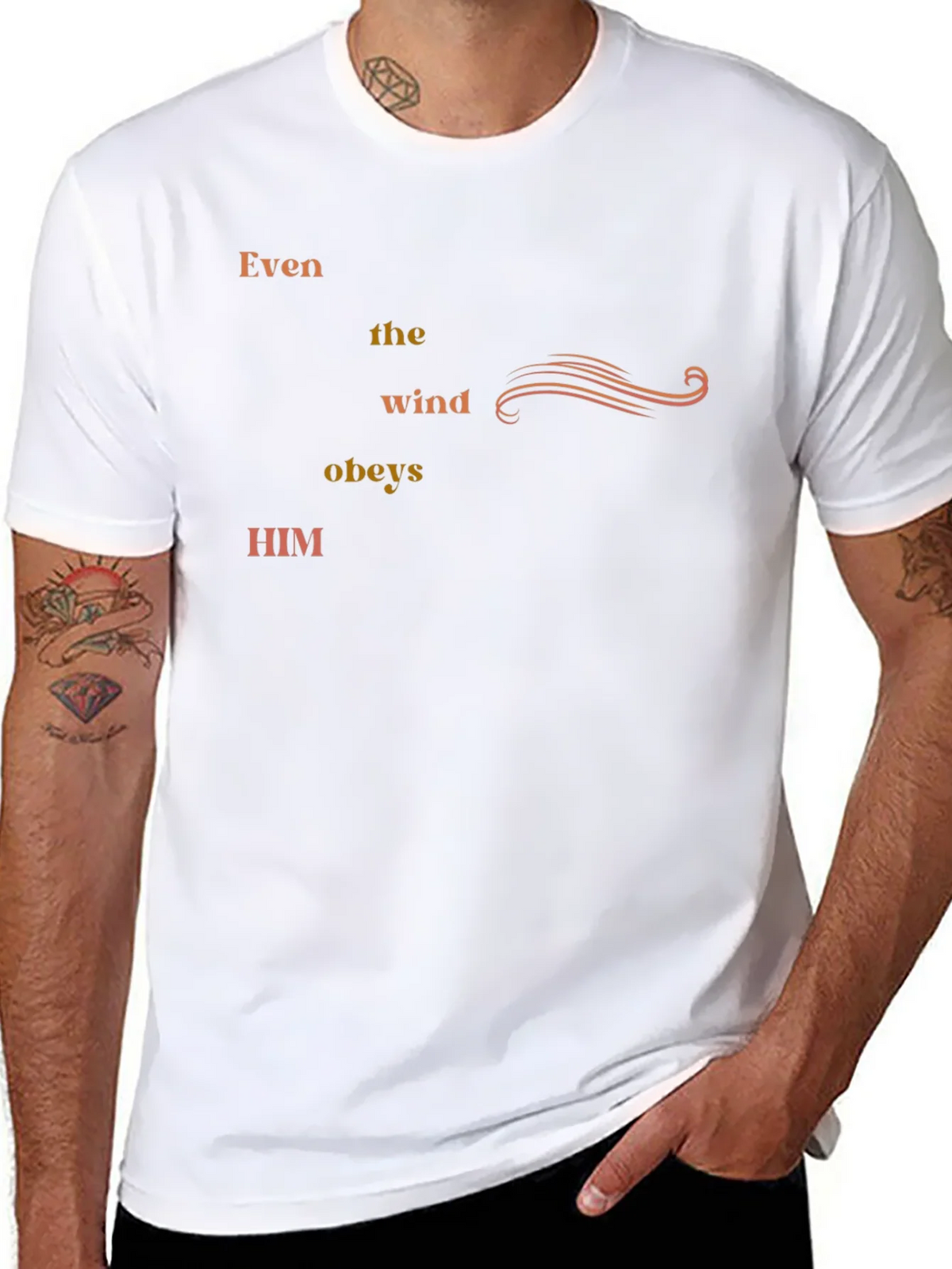 Even the Wind Obeys Him - Graphic Tee product image 3