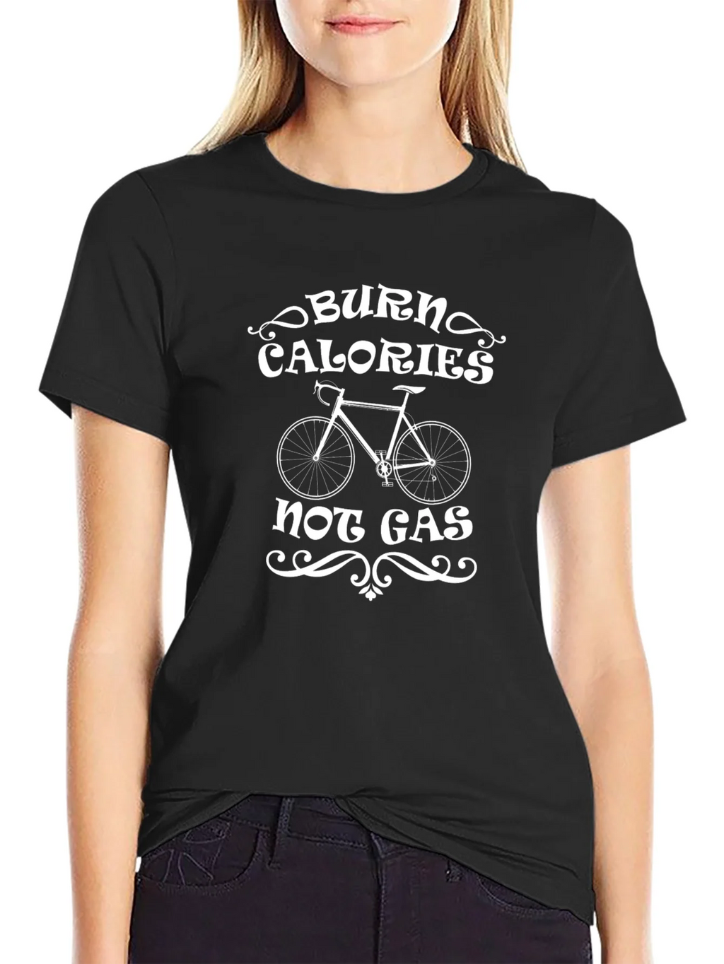 Burn Calories Not Gas Cycling T-Shirt product image 2