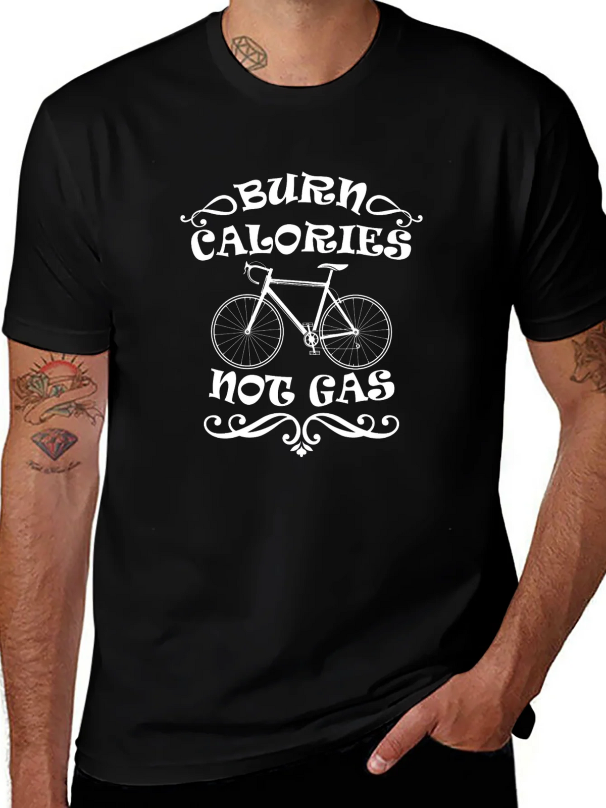 Burn Calories Not Gas Cycling T-Shirt product image 1