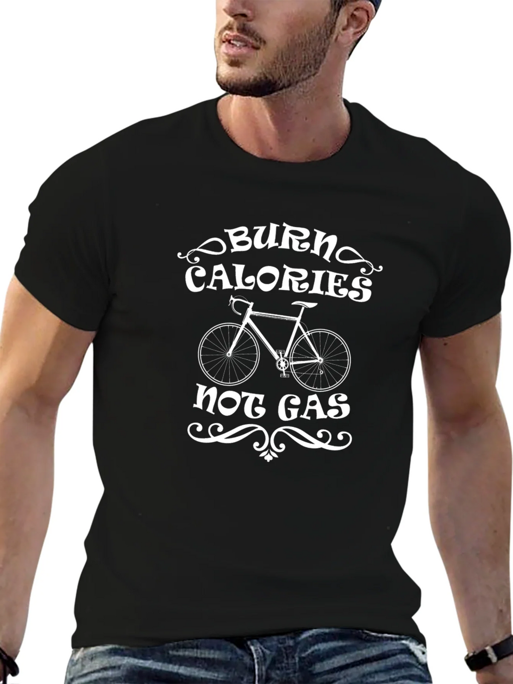 Burn Calories Not Gas Cycling T-Shirt product image 6