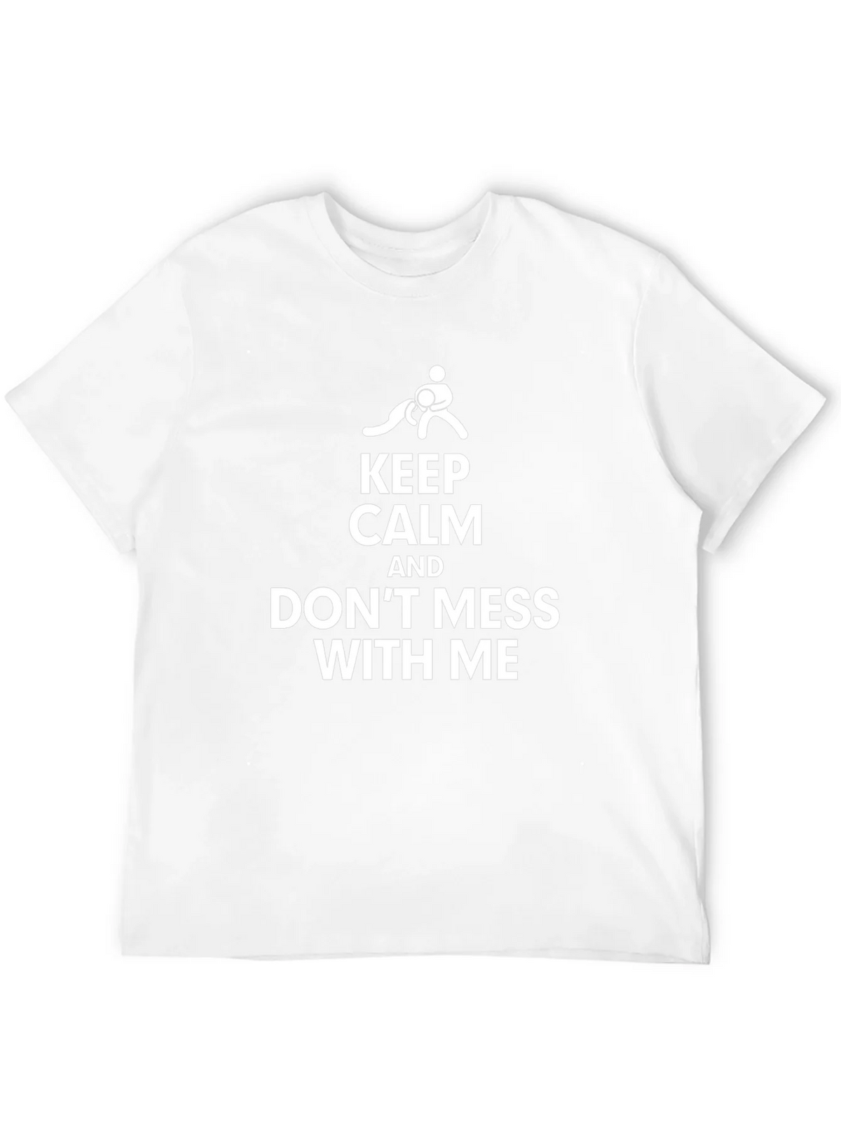 Keep Calm Dont Mess With Me Black Graphic Tee product image 4