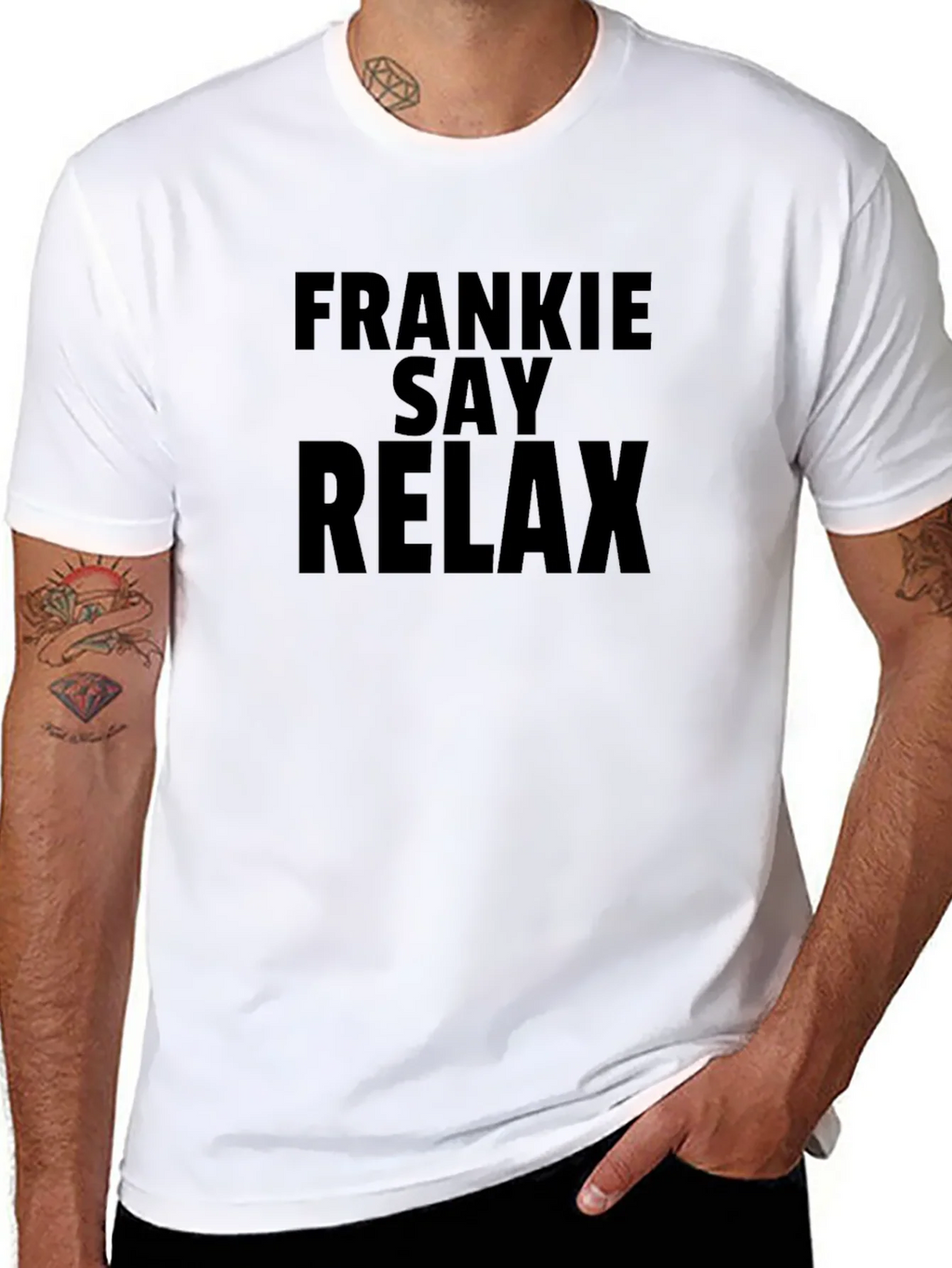 Frankie Say Relax Graphic Tee - Black product image 7
