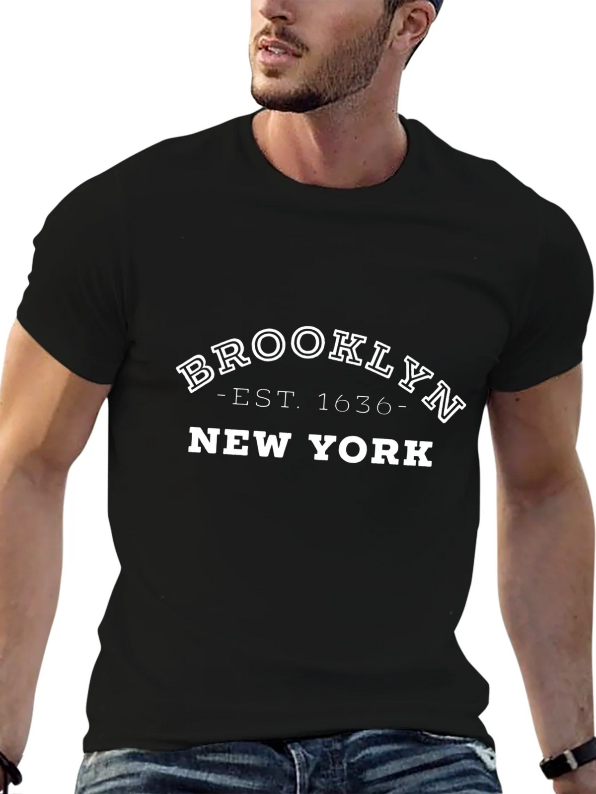 Brooklyn New York Black Graphic Tee product image 6