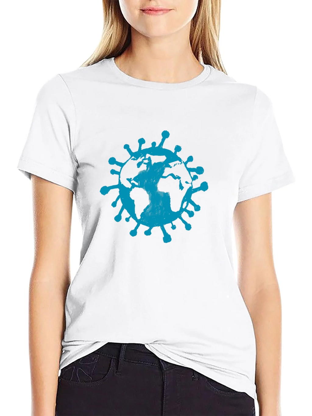 Earth Virus Graphic Tee - Black Short Sleeve product image 5