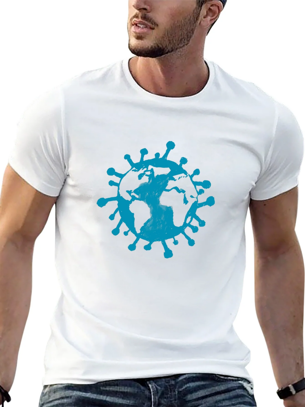 Earth Virus Graphic Tee - Black Short Sleeve product image 9
