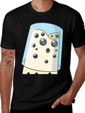 Cartoon Cheese Under Glass Graphic T-Shirt product image 1