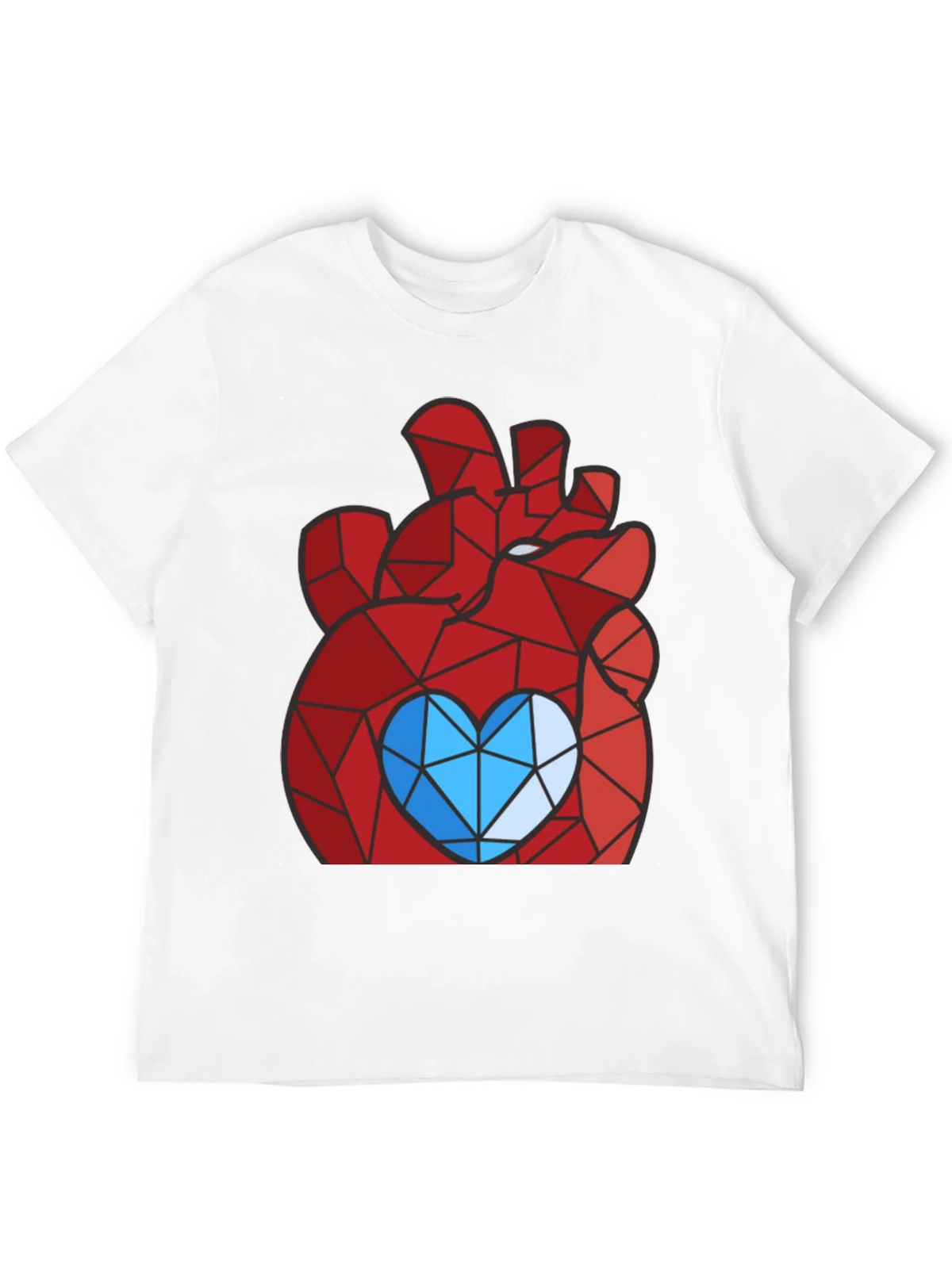 Geometric Heart Graphic Tee - Modern Style product image 9