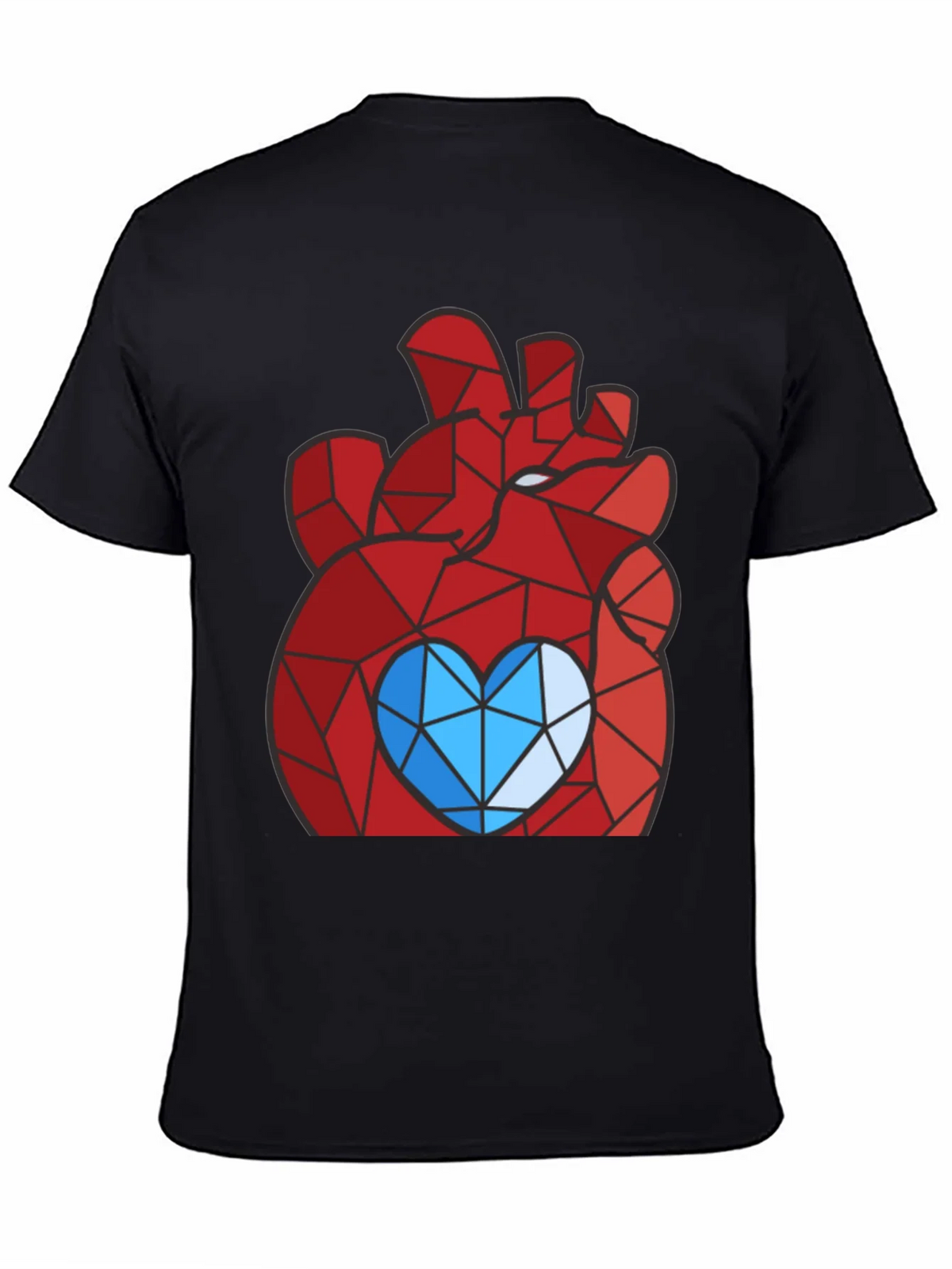 Geometric Heart Graphic Tee - Modern Style product image 3