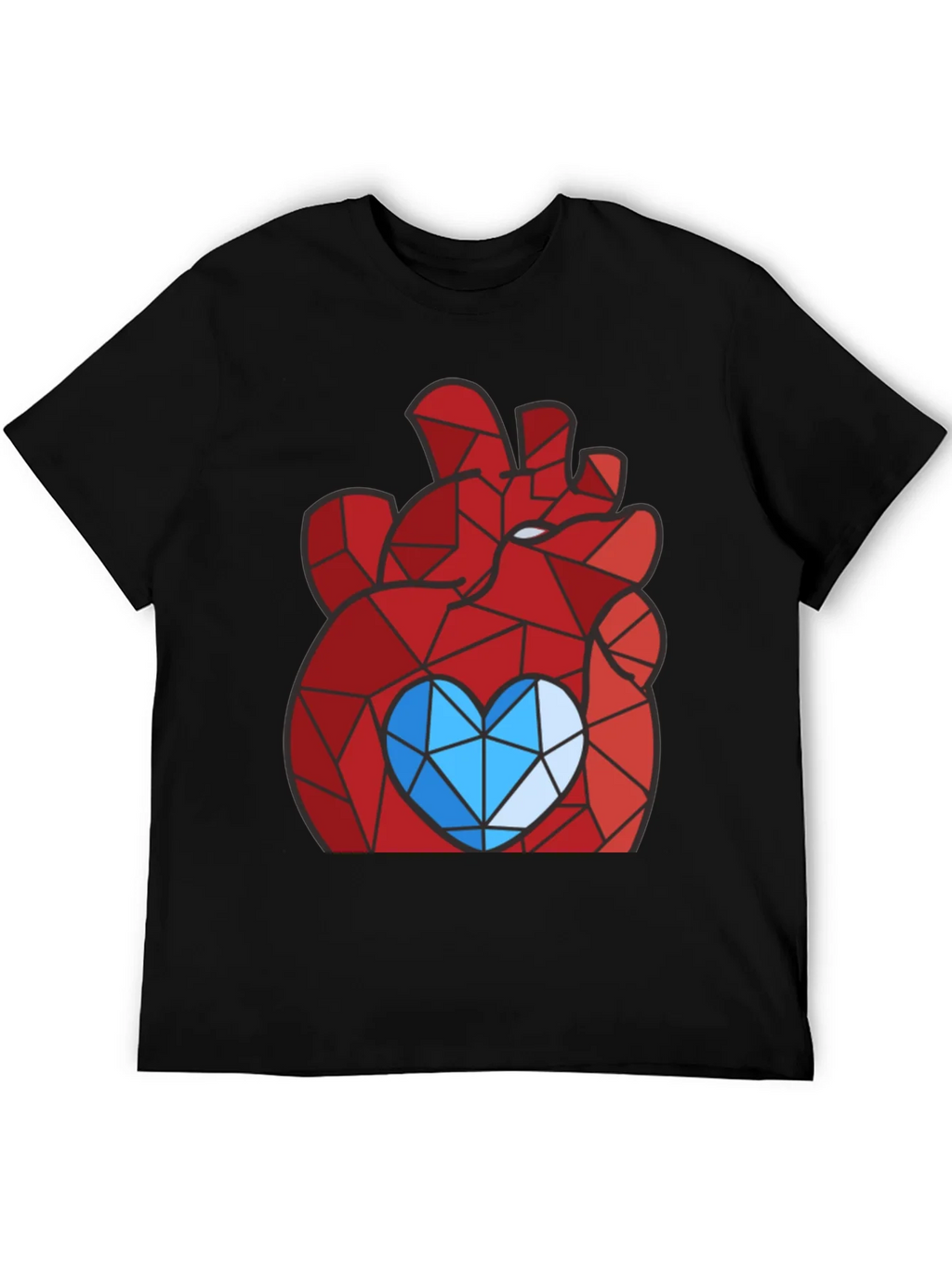 Geometric Heart Graphic Tee - Modern Style product image 4
