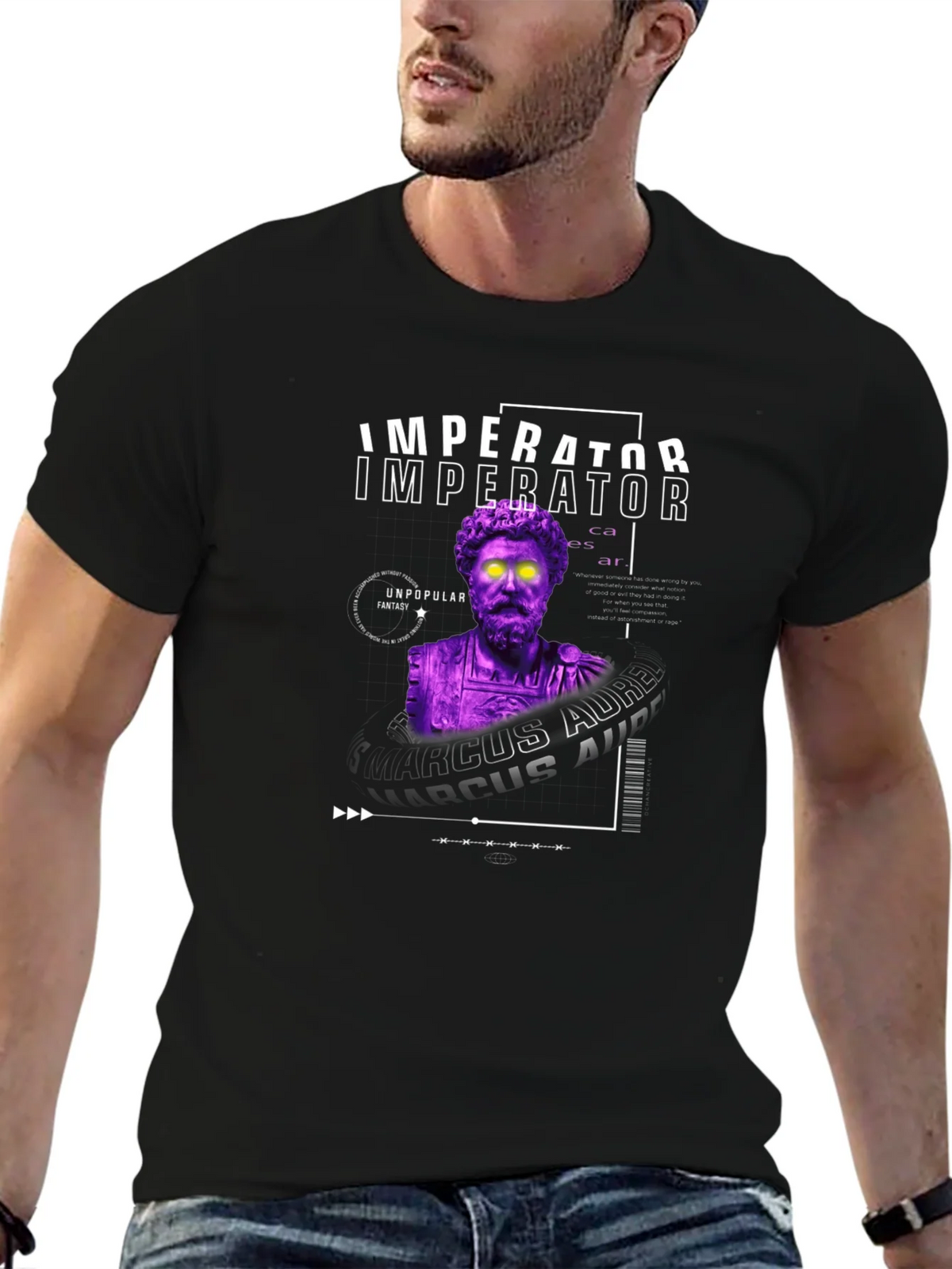 Imperator Marcus Aurelius Graphic Tee product image 3