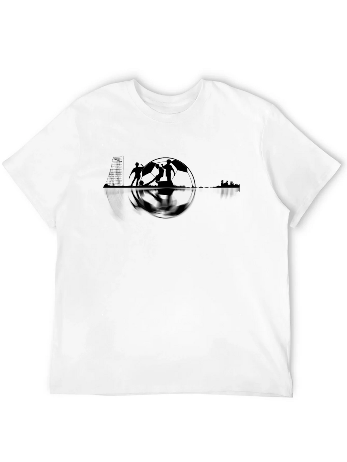 Soccer Graphic Tee - Black Cotton T-Shirt product image 6