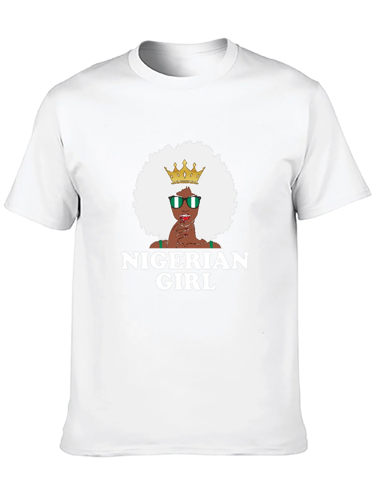 Nigerian Girl T-Shirt - Black Cotton Tee product image 6