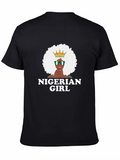 Nigerian Girl T-Shirt - Black Cotton Tee product image 1