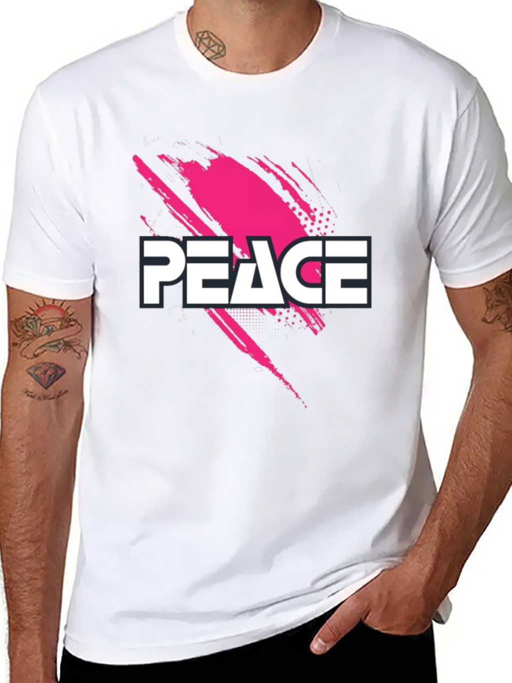 Peace Graphic Black T-Shirt product image 4
