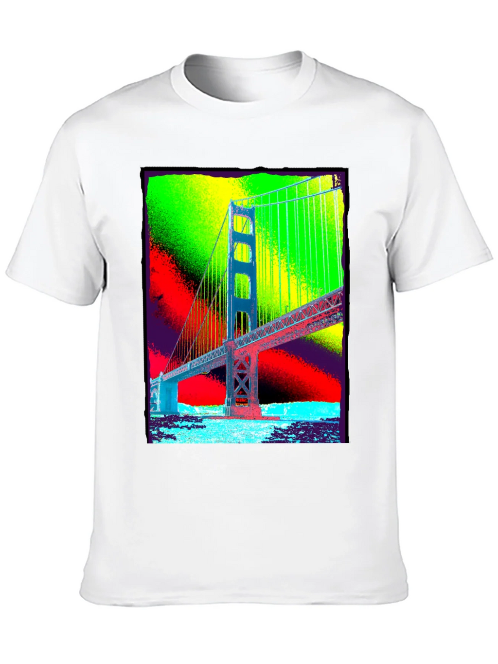 Golden Gate Bridge Graphic Tee - Vibrant Pop Art Design product image 7