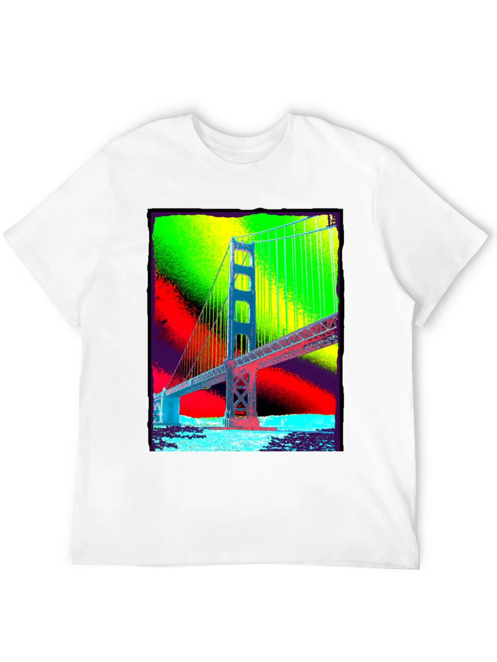 Golden Gate Bridge Graphic Tee - Vibrant Pop Art Design product image 9