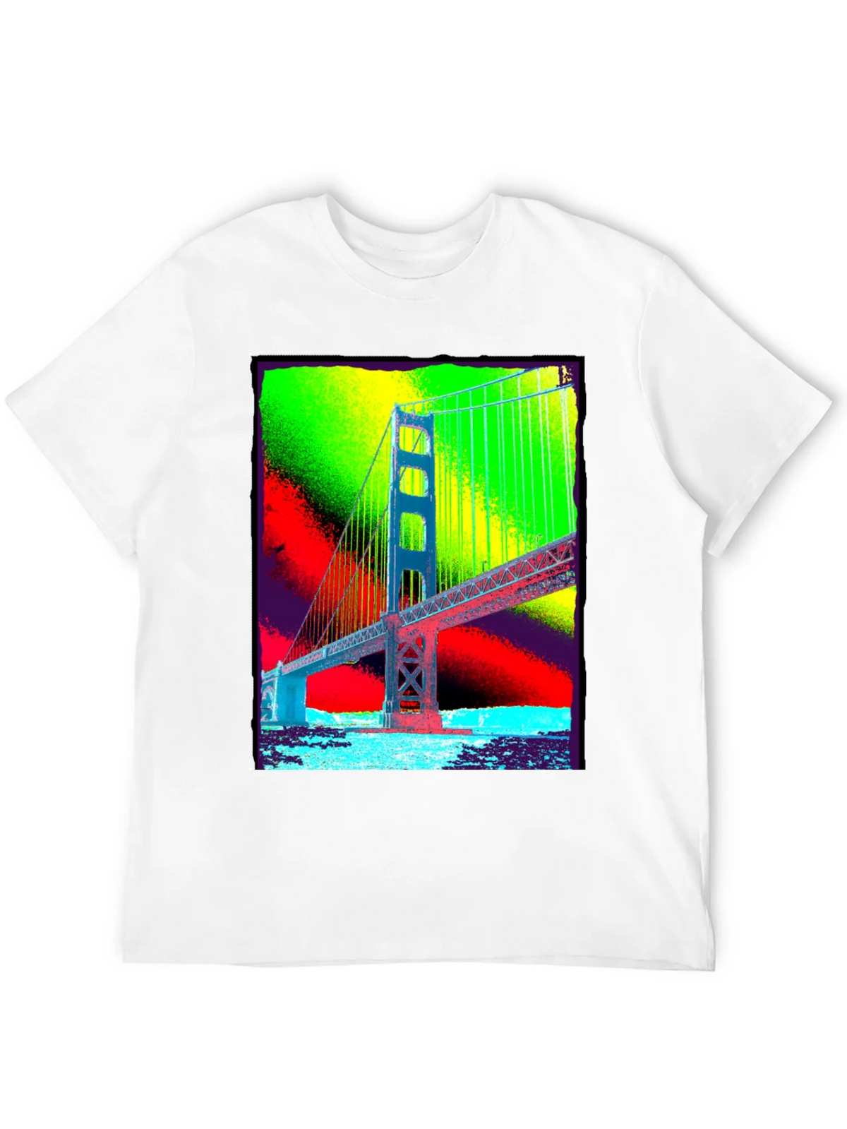 Golden Gate Bridge Graphic Tee - Vibrant Pop Art Design product image 9
