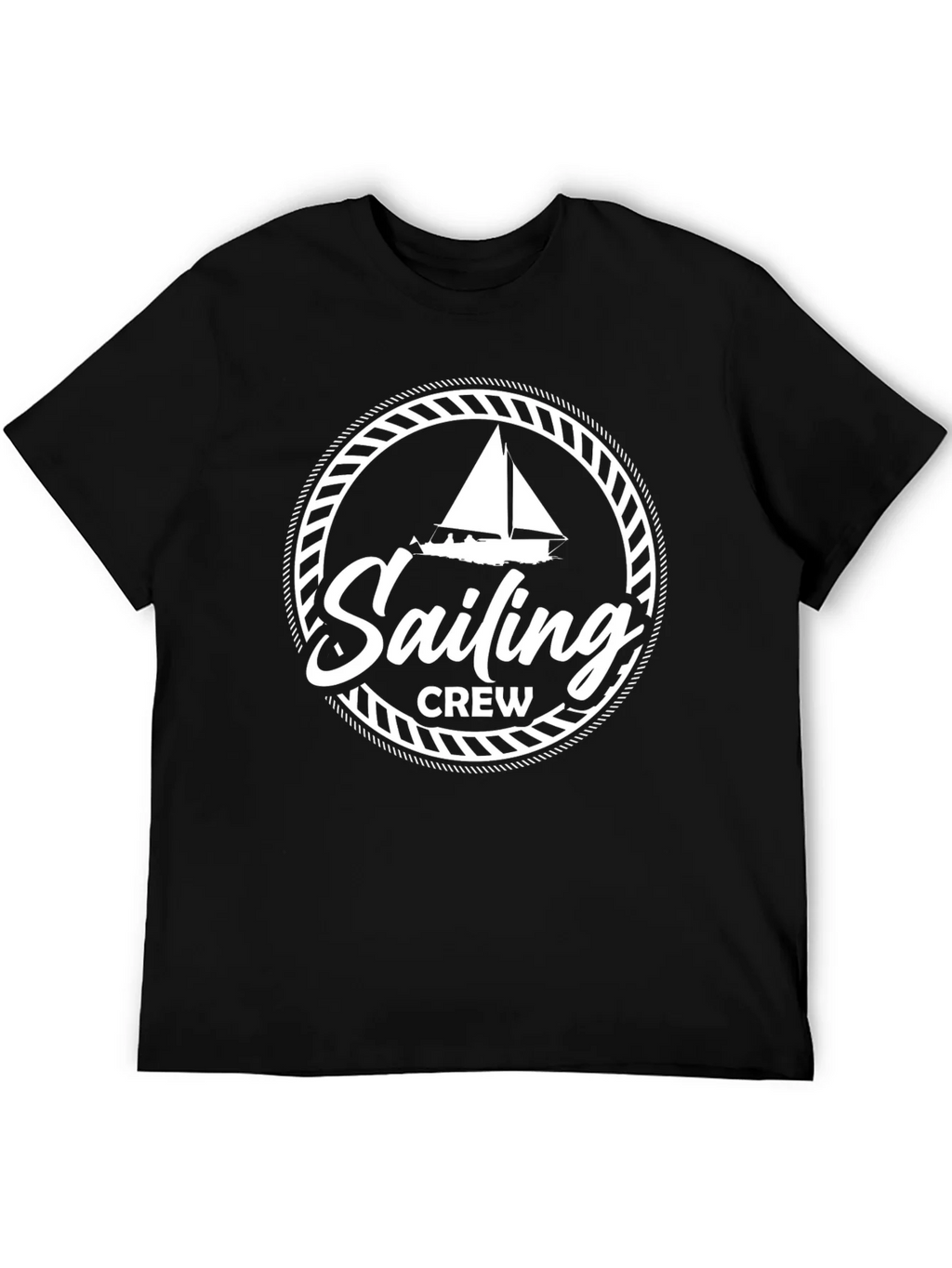 Sailing Crew Graphic Black T-Shirt product image 5